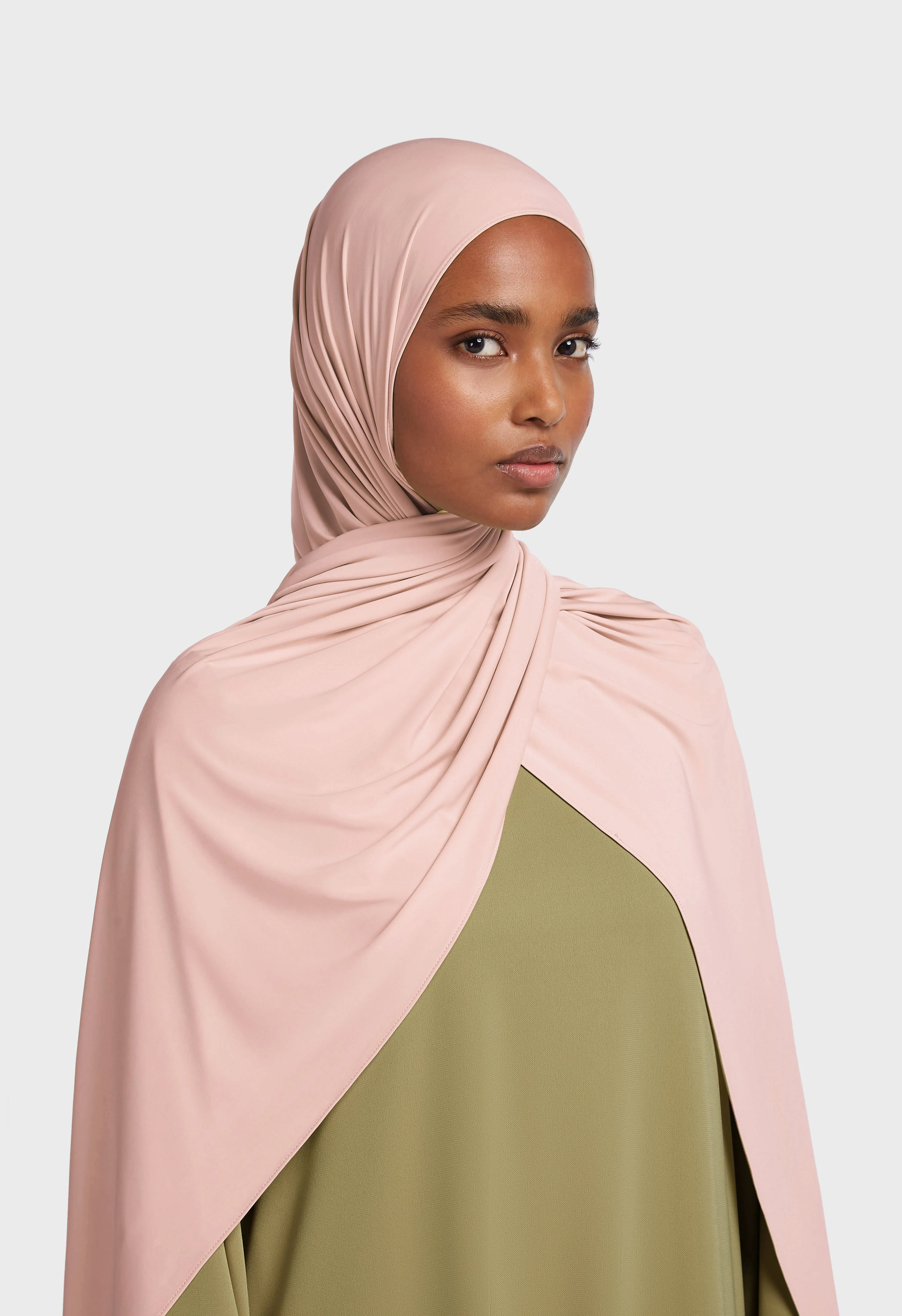Liquid Jersey Scarf | Frosted Blush - Image 2