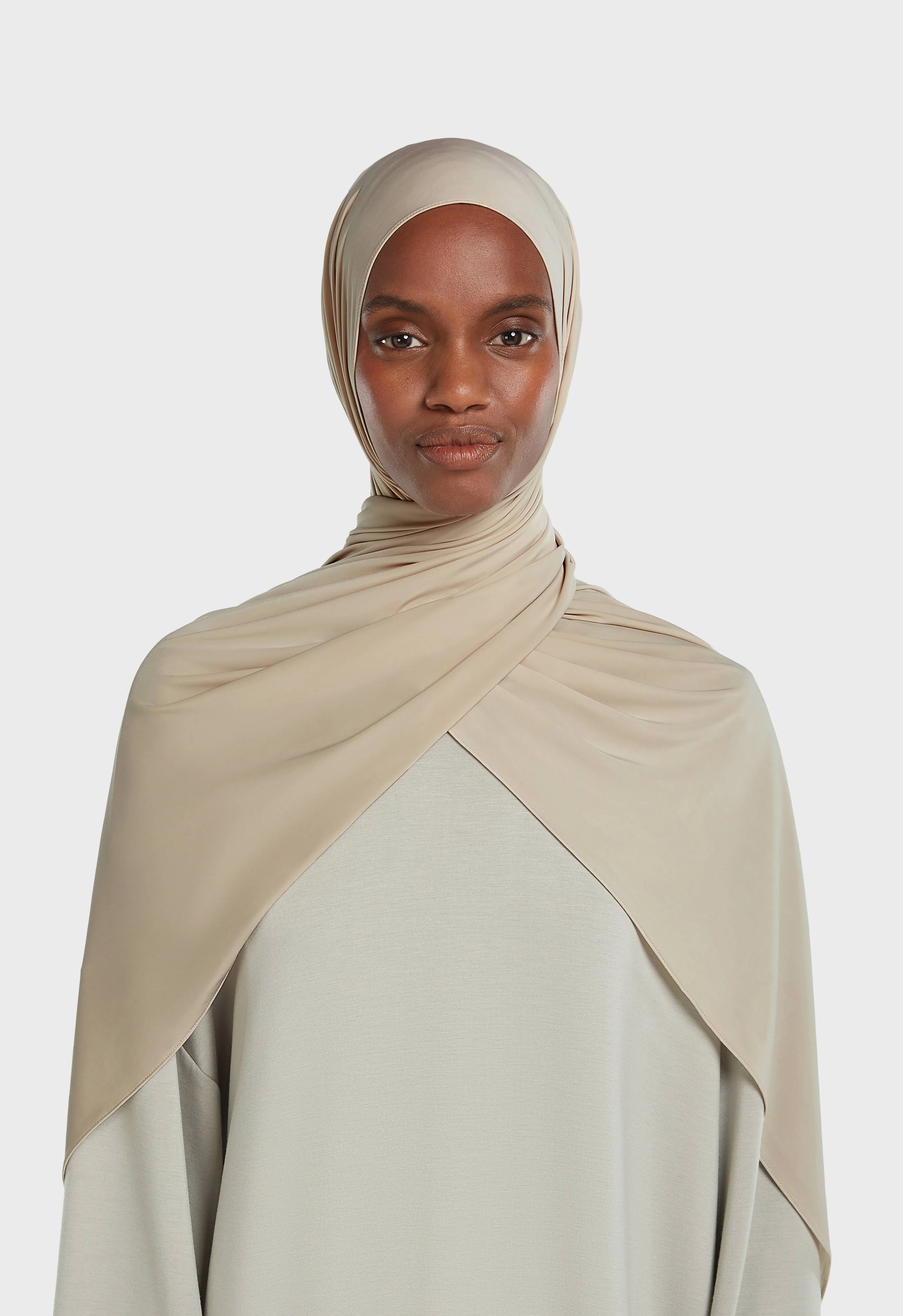 Liquid Jersey Scarf | Mocha - Image 2