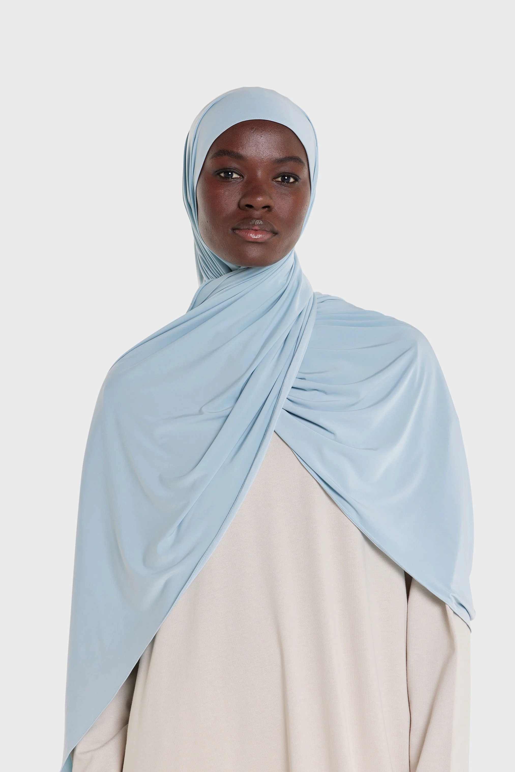 Liquid Jersey Scarf | Ocean Blue - Image 2