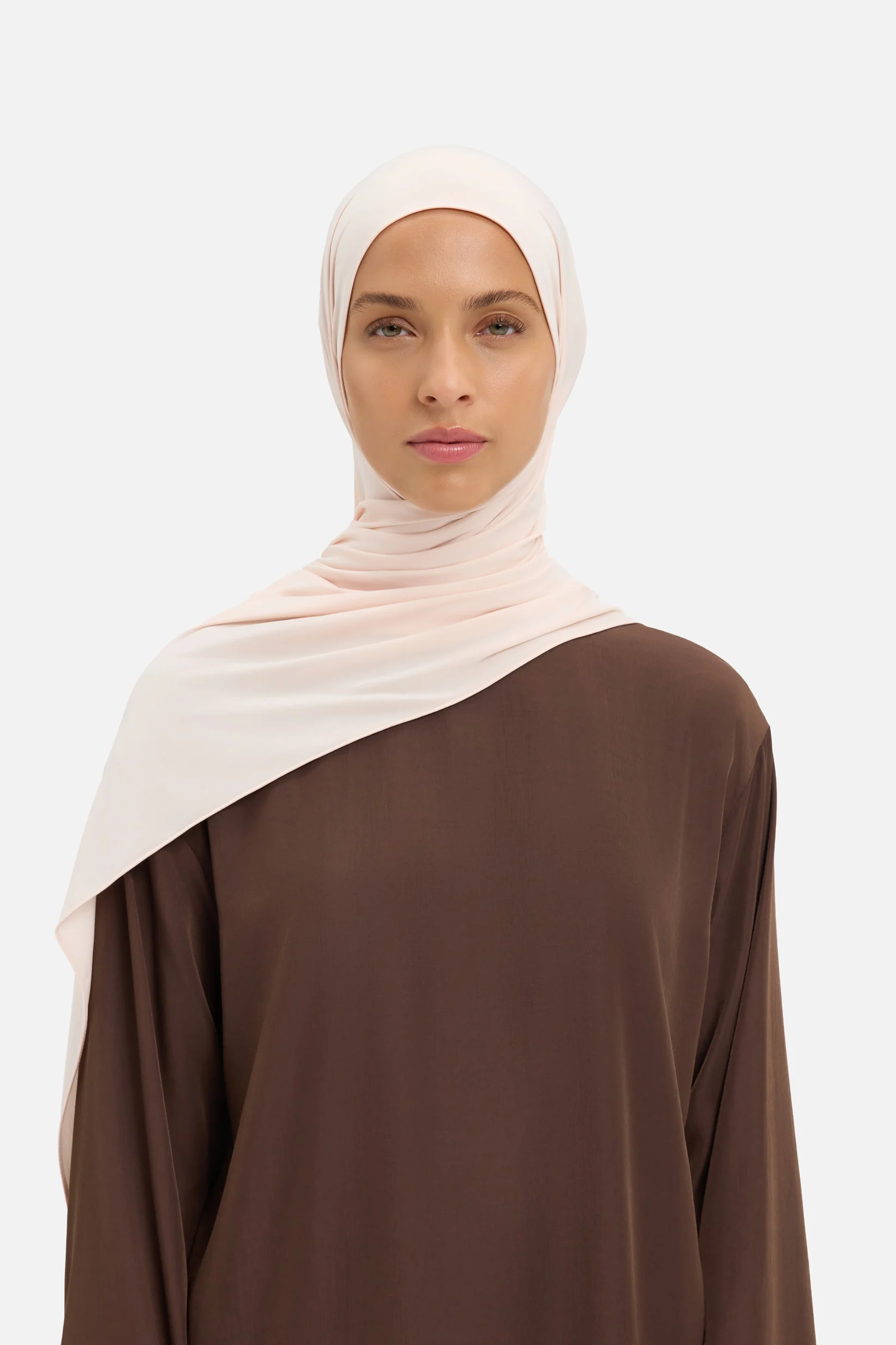 Liquid Jersey Scarf | Peach Cream