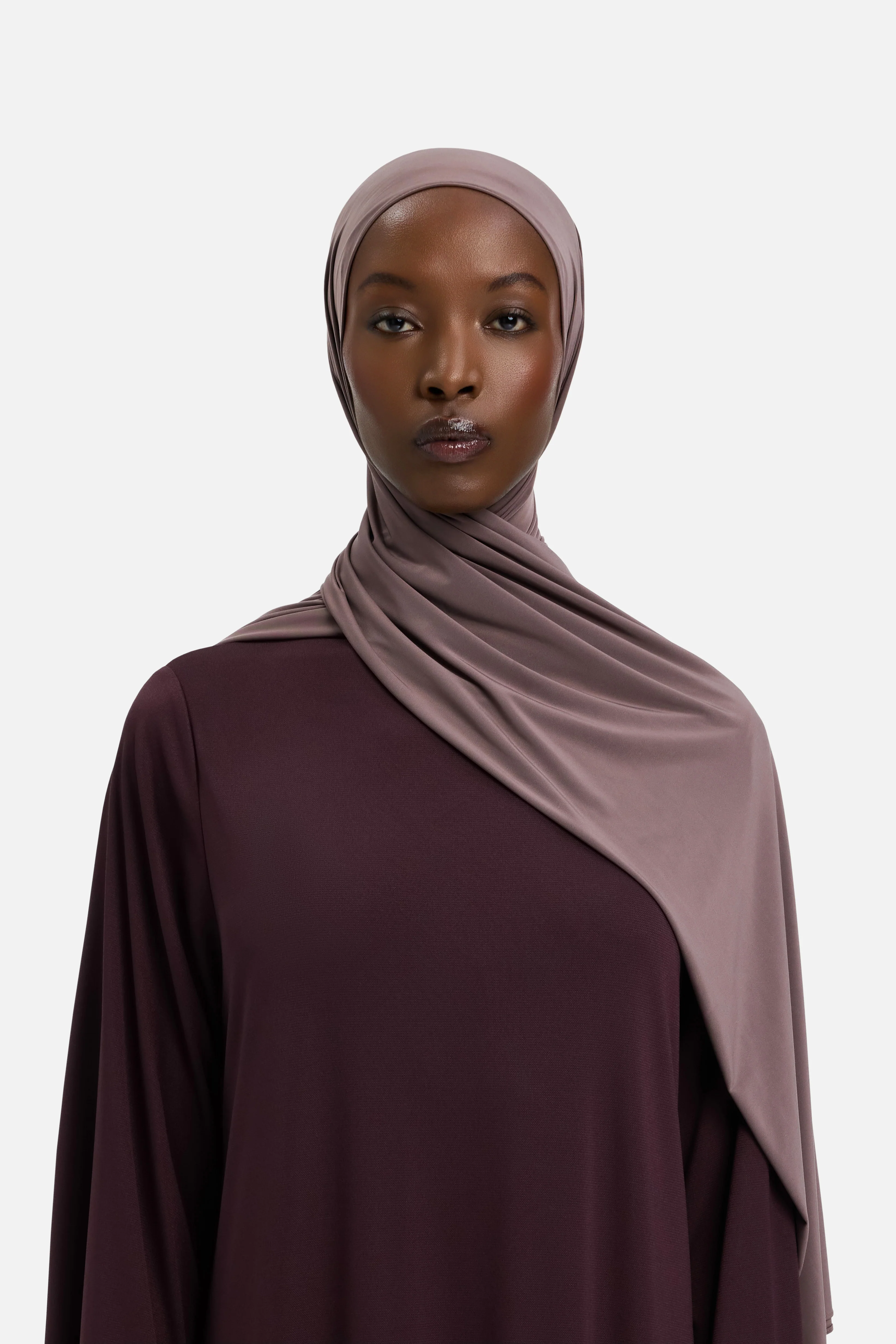 Liquid Jersey Scarf | Red Grape