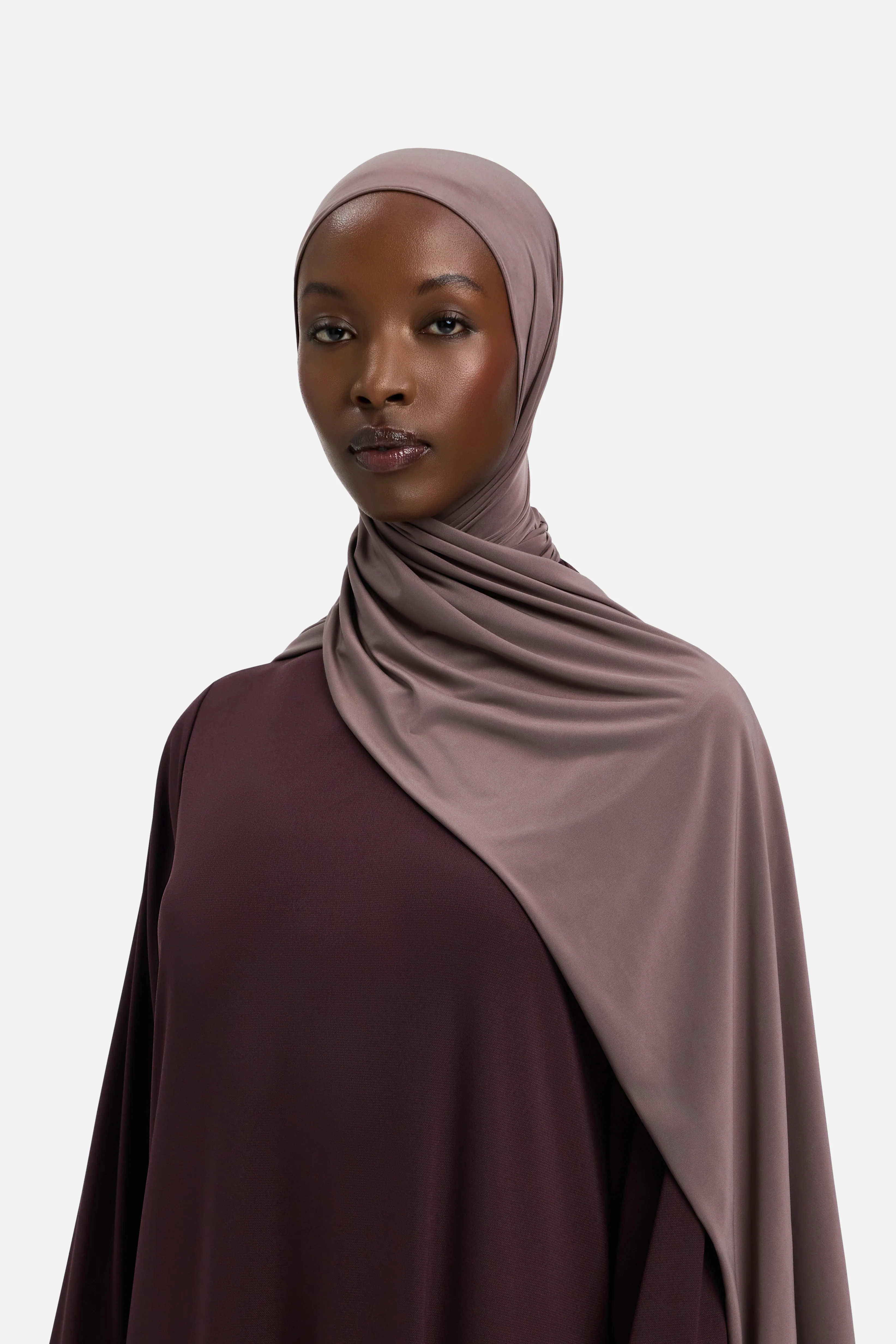Liquid Jersey Scarf | Red Grape - Image 2