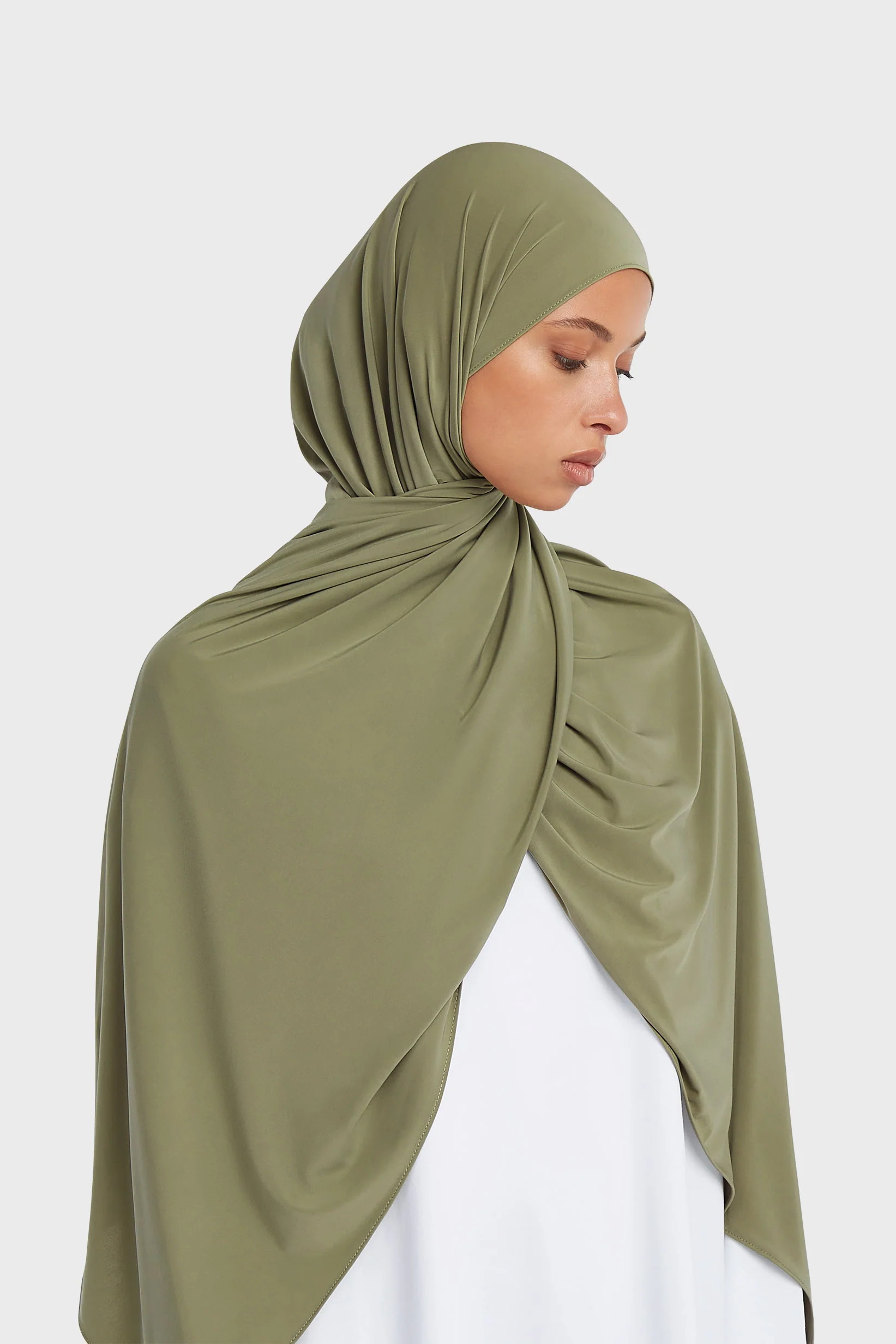 Liquid Jersey Scarf | Sage - Image 2