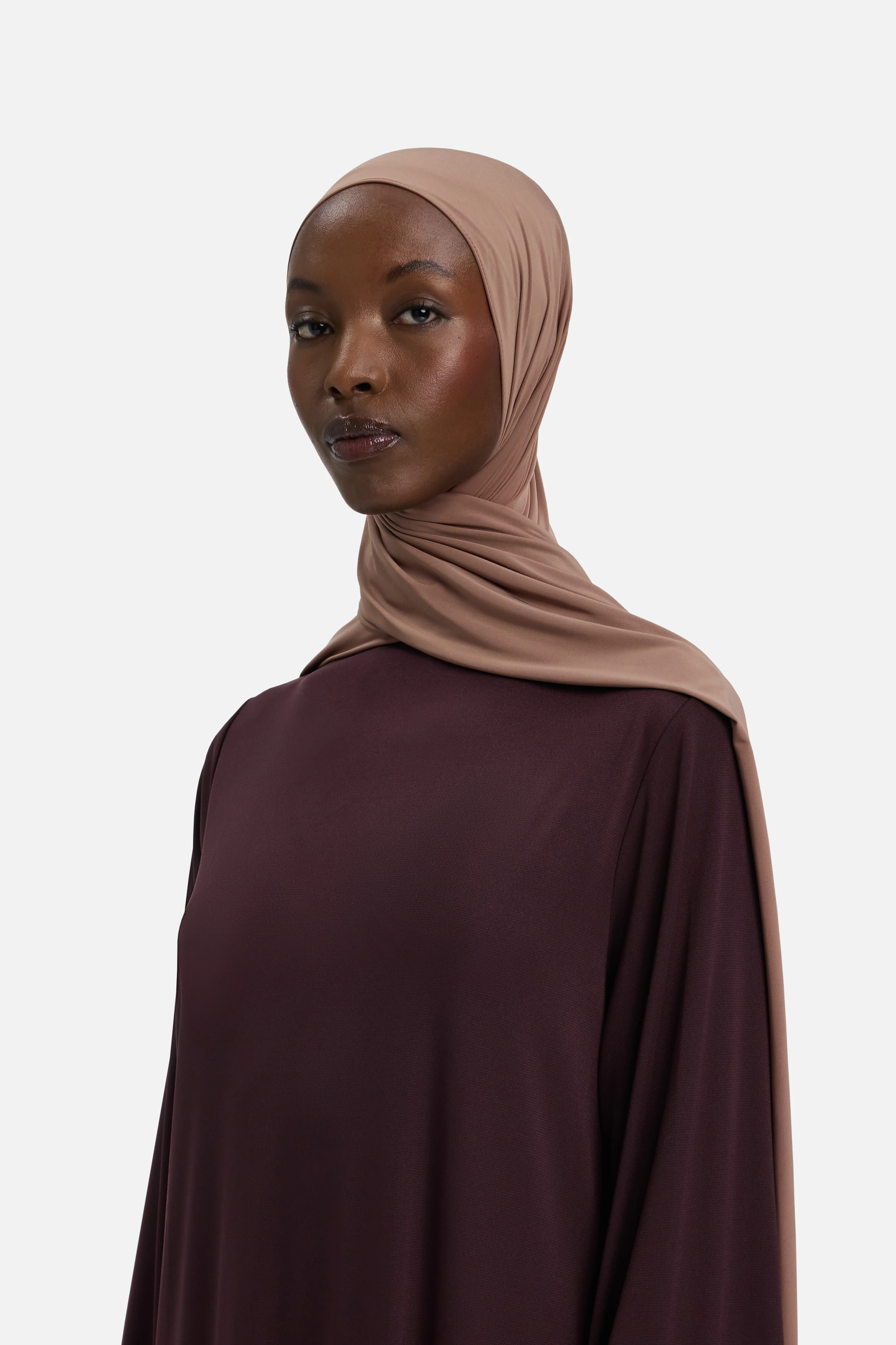 Liquid Jersey Scarf | Soft Bordeaux - Image 2