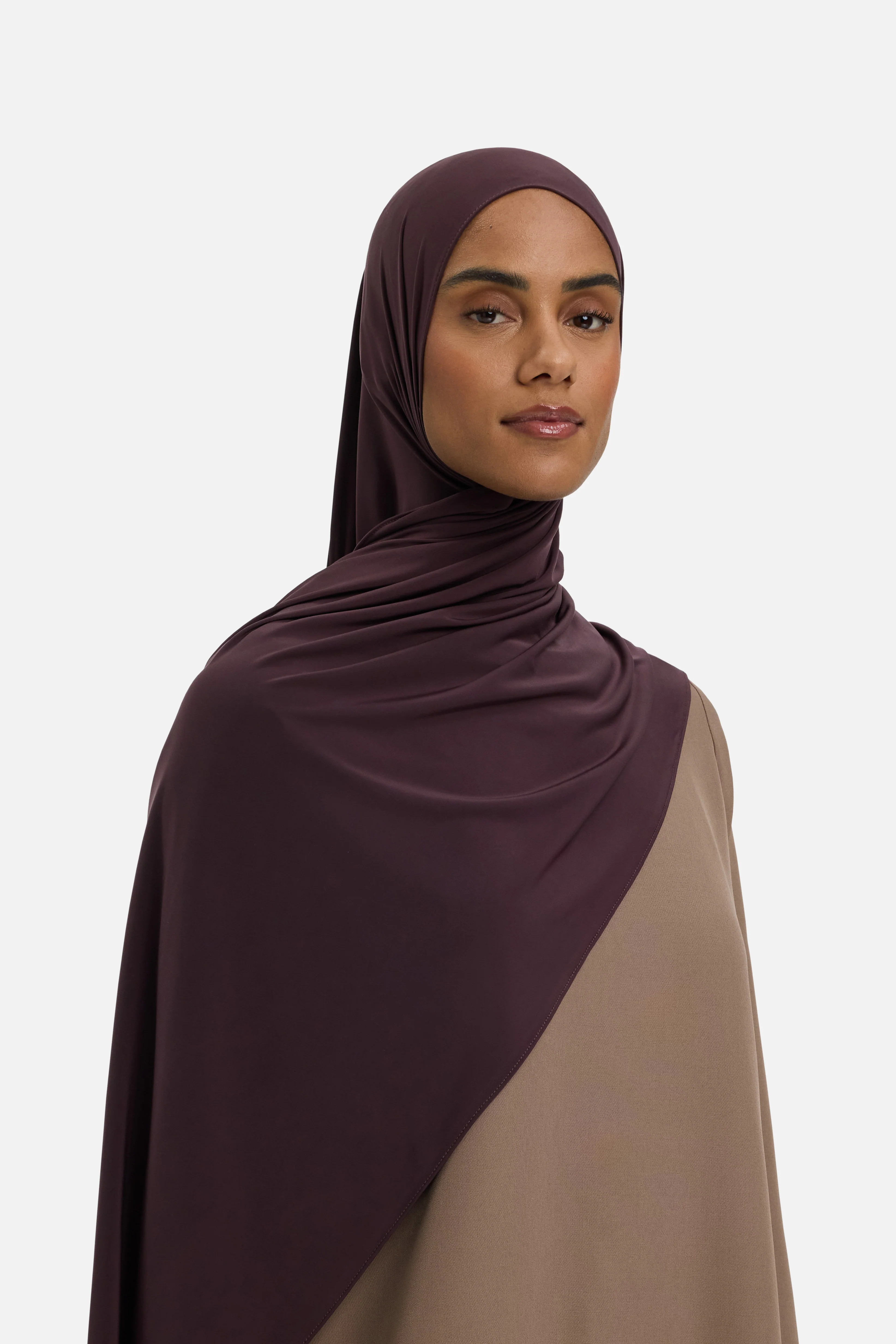 Liquid Jersey Scarf | Vintage Purple - Image 2