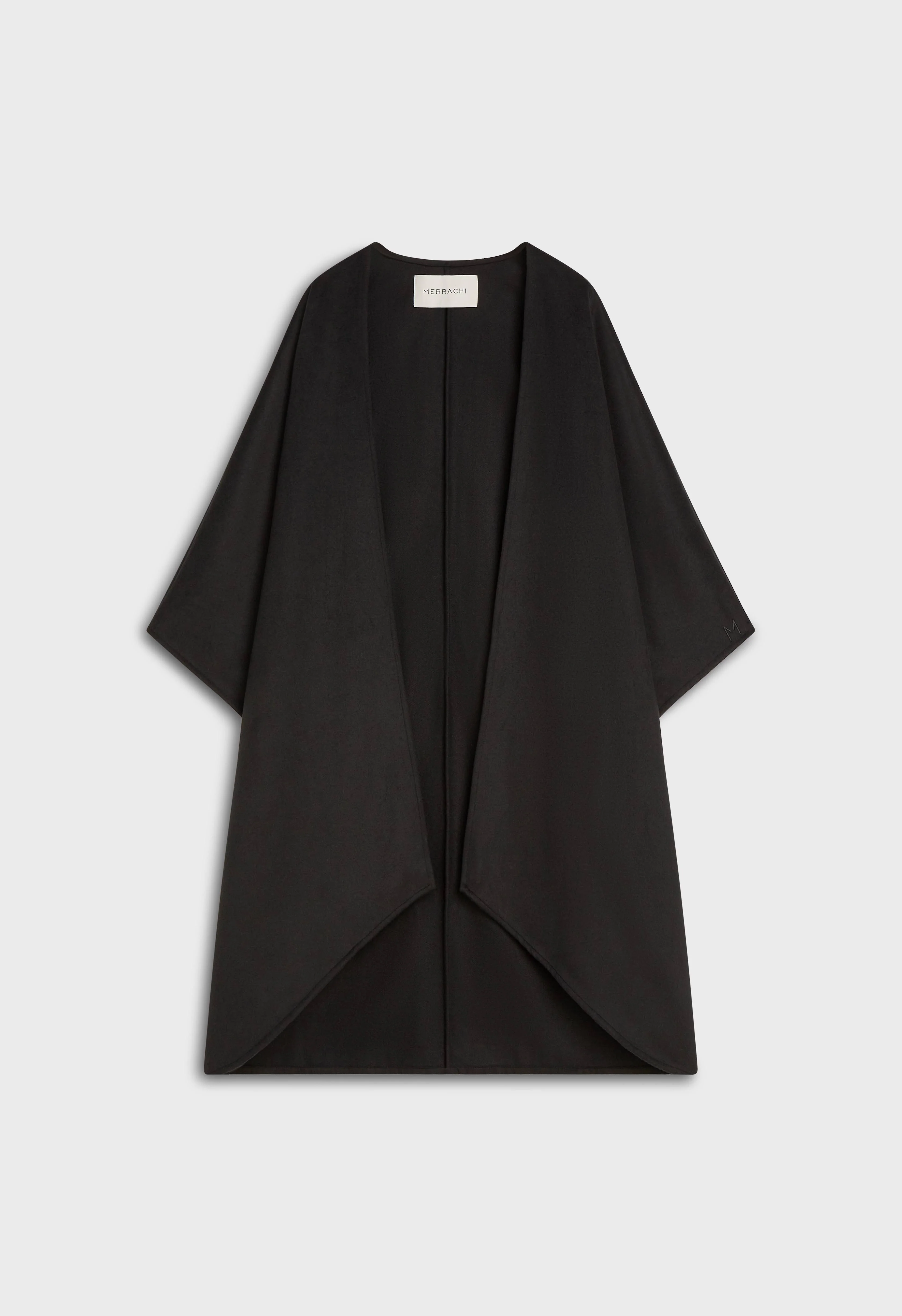 Long Poncho | Black - Image 3