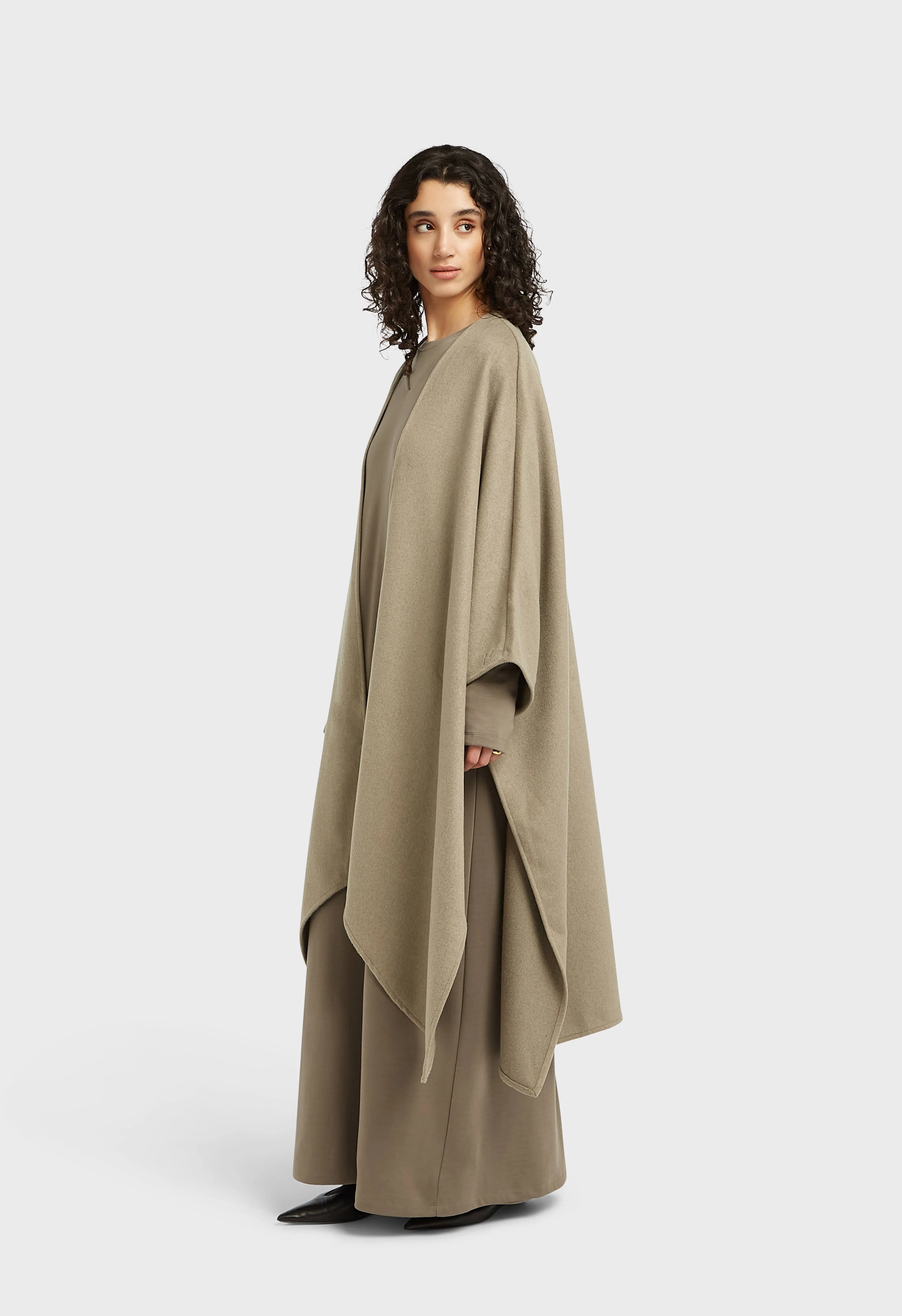 Long Poncho | Desert Brown - Image 2