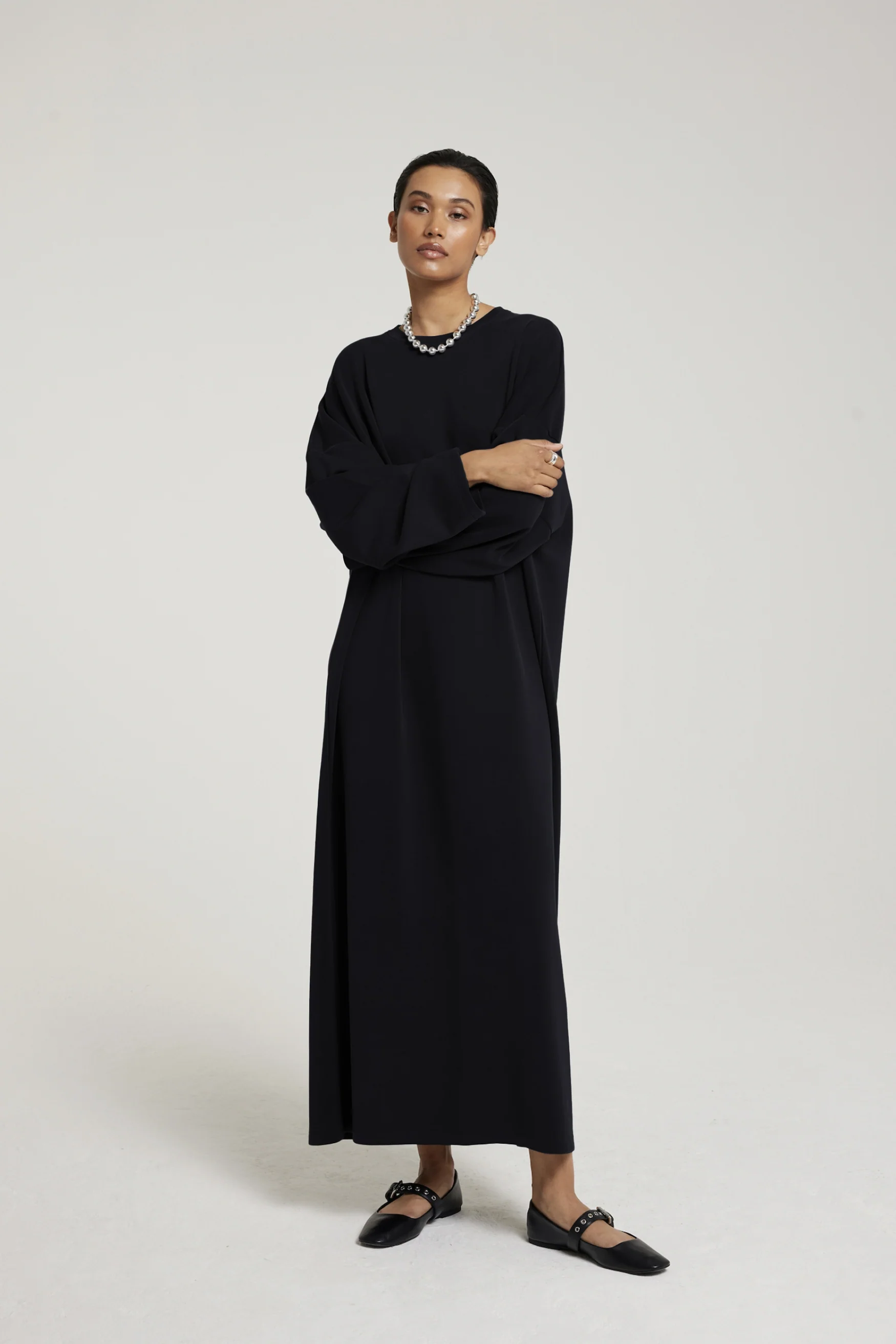 Long Sleeve Dress | Black - Image 2