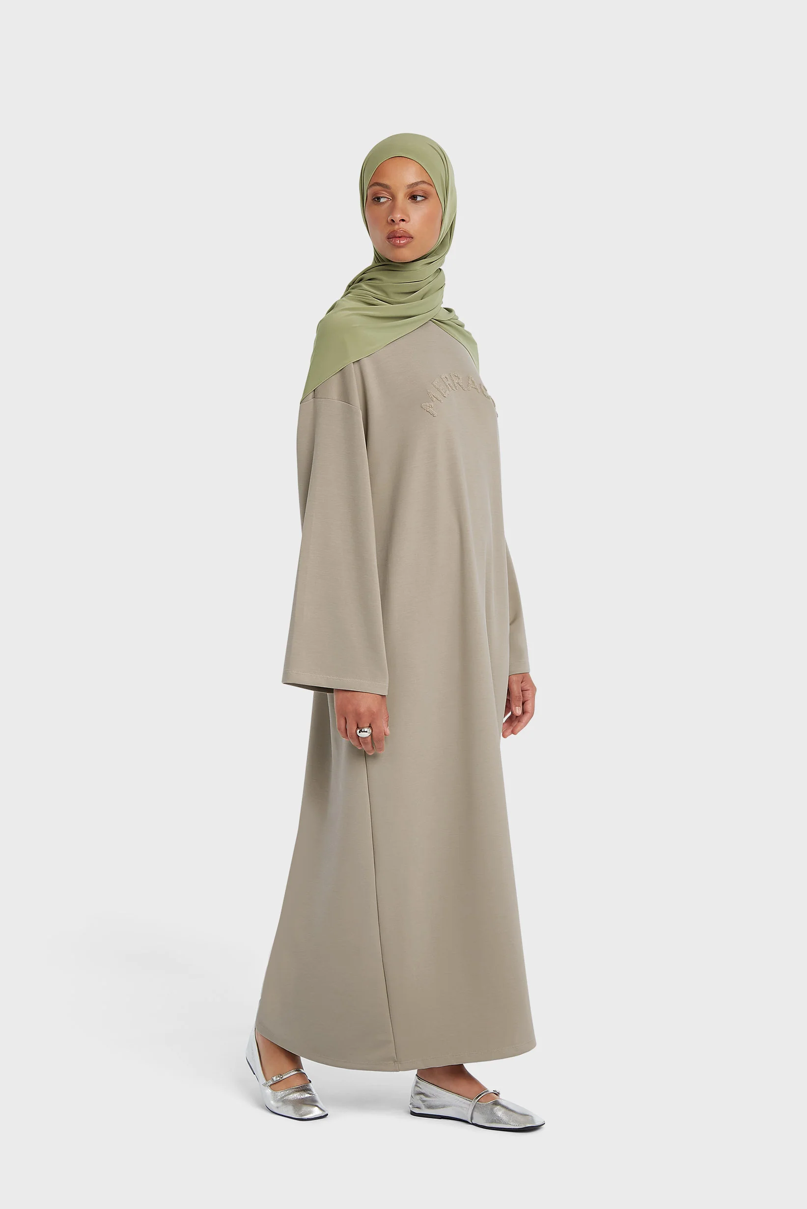 Long Sleeve Dress | Mink - Image 2