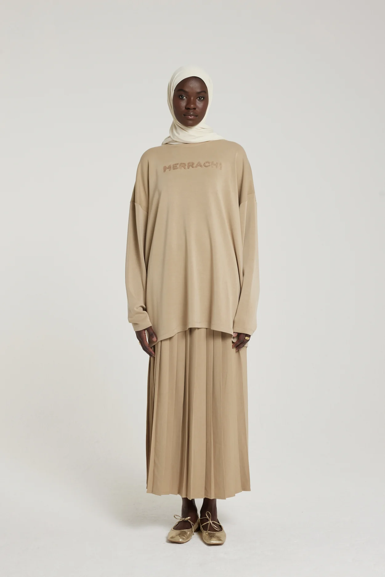 Long Sleeve Top | Almond