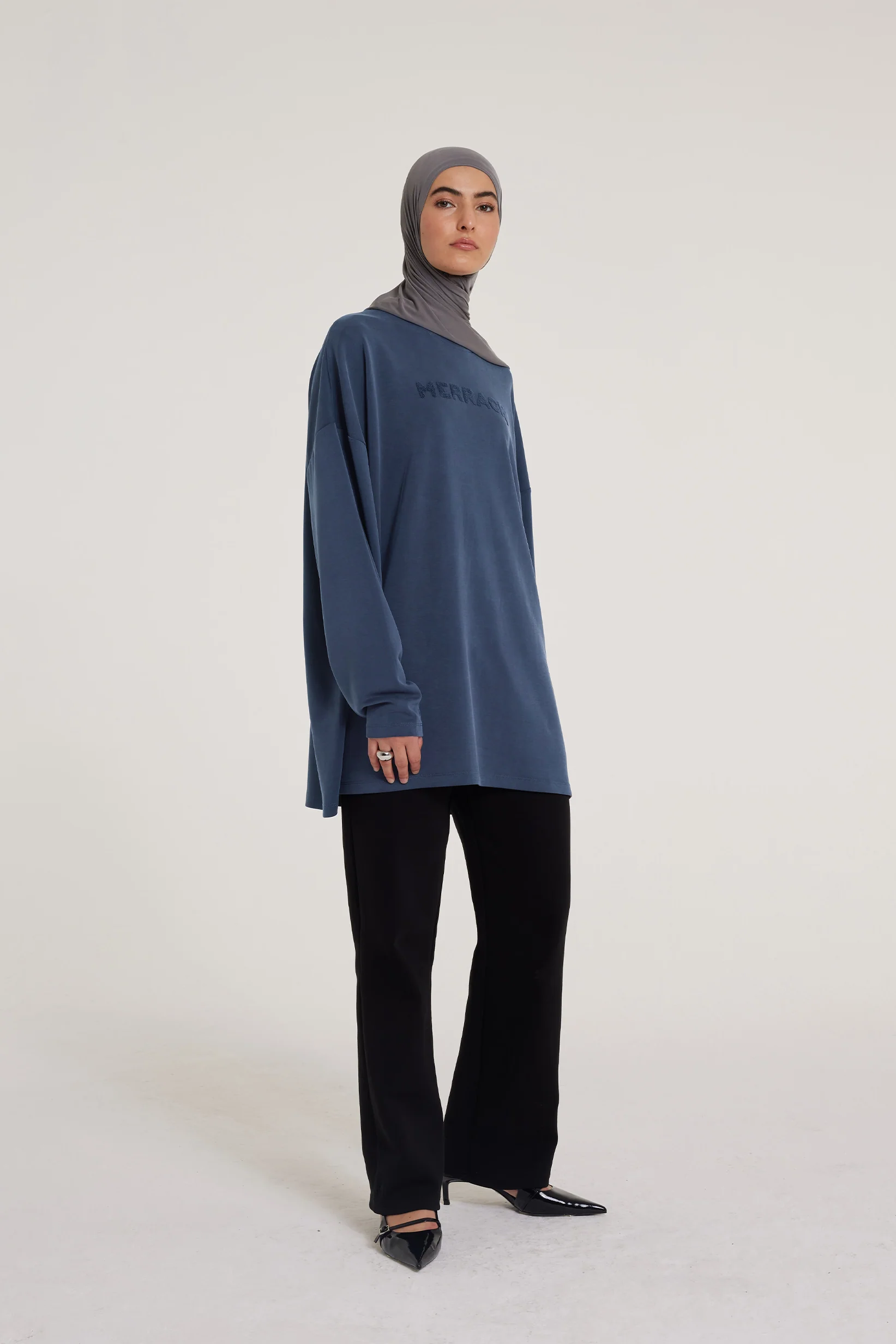 Long Sleeve Top | Navy