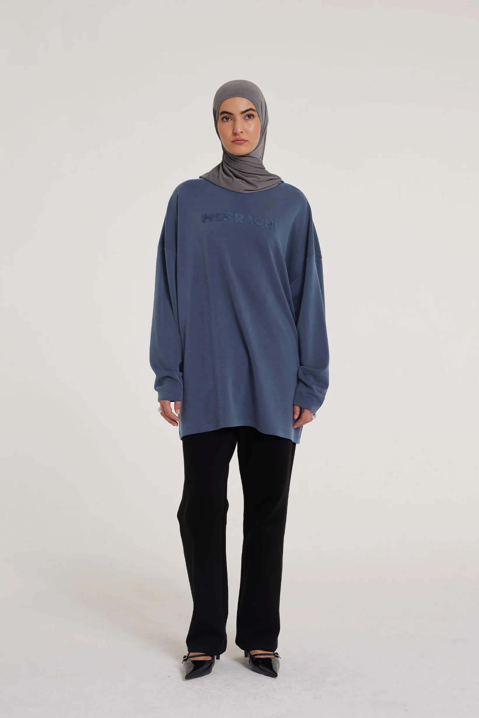 Long Sleeve Top | Navy - Image 2