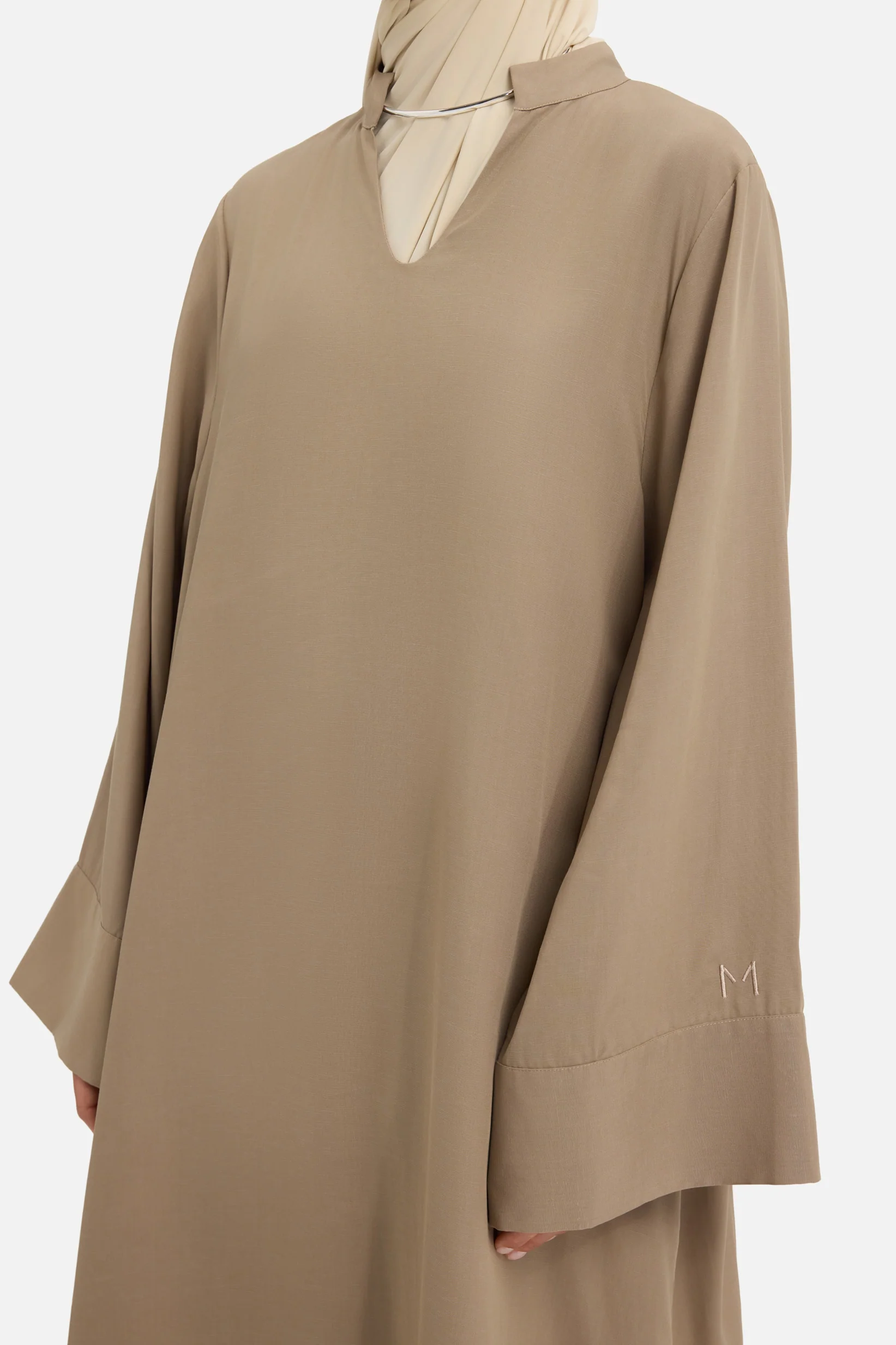 Loose Dress | Khaki - Image 3