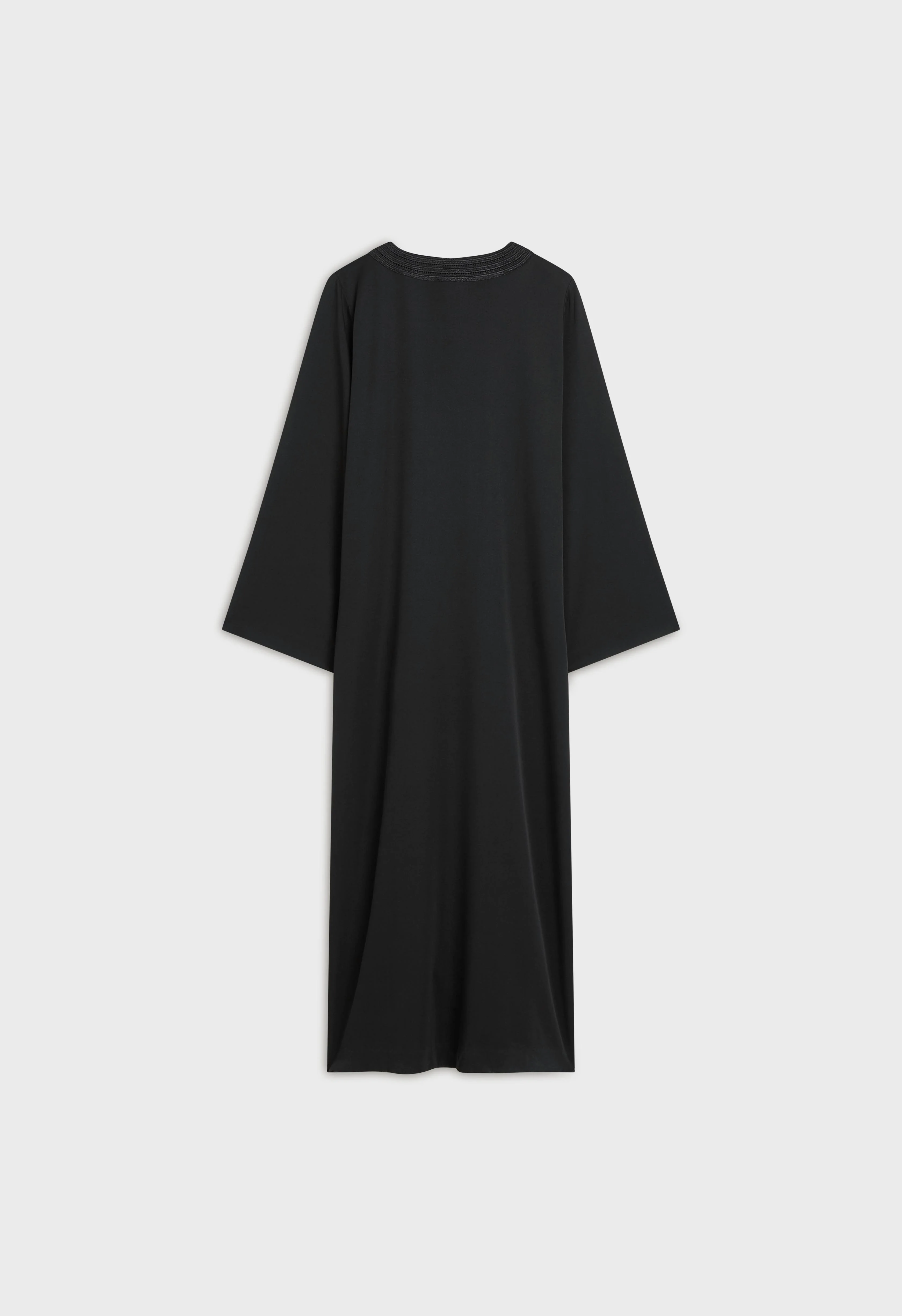 Lurex Embroidered Kaftan Dress | Black - Image 3