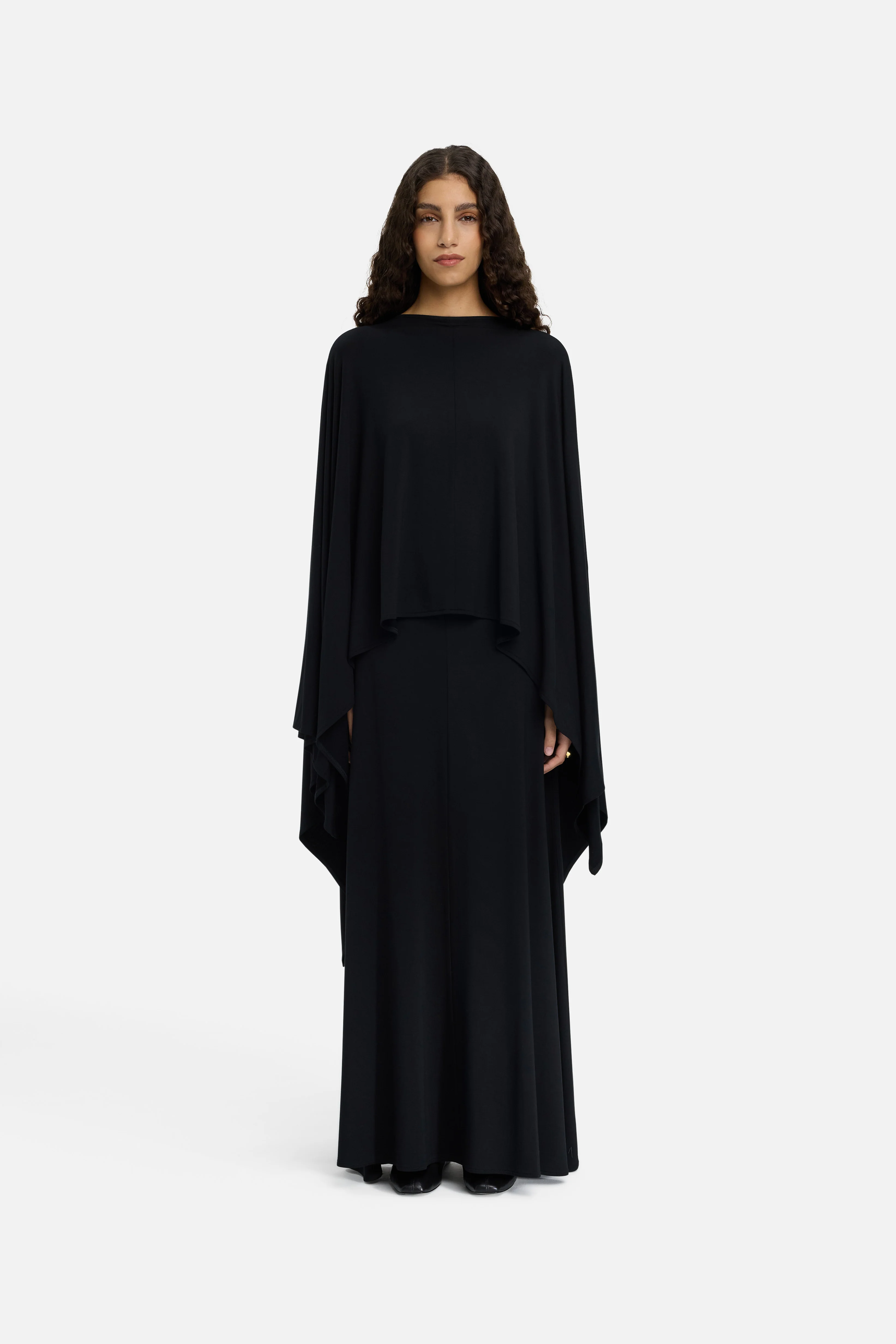 Maxi Flared Skirt | Black