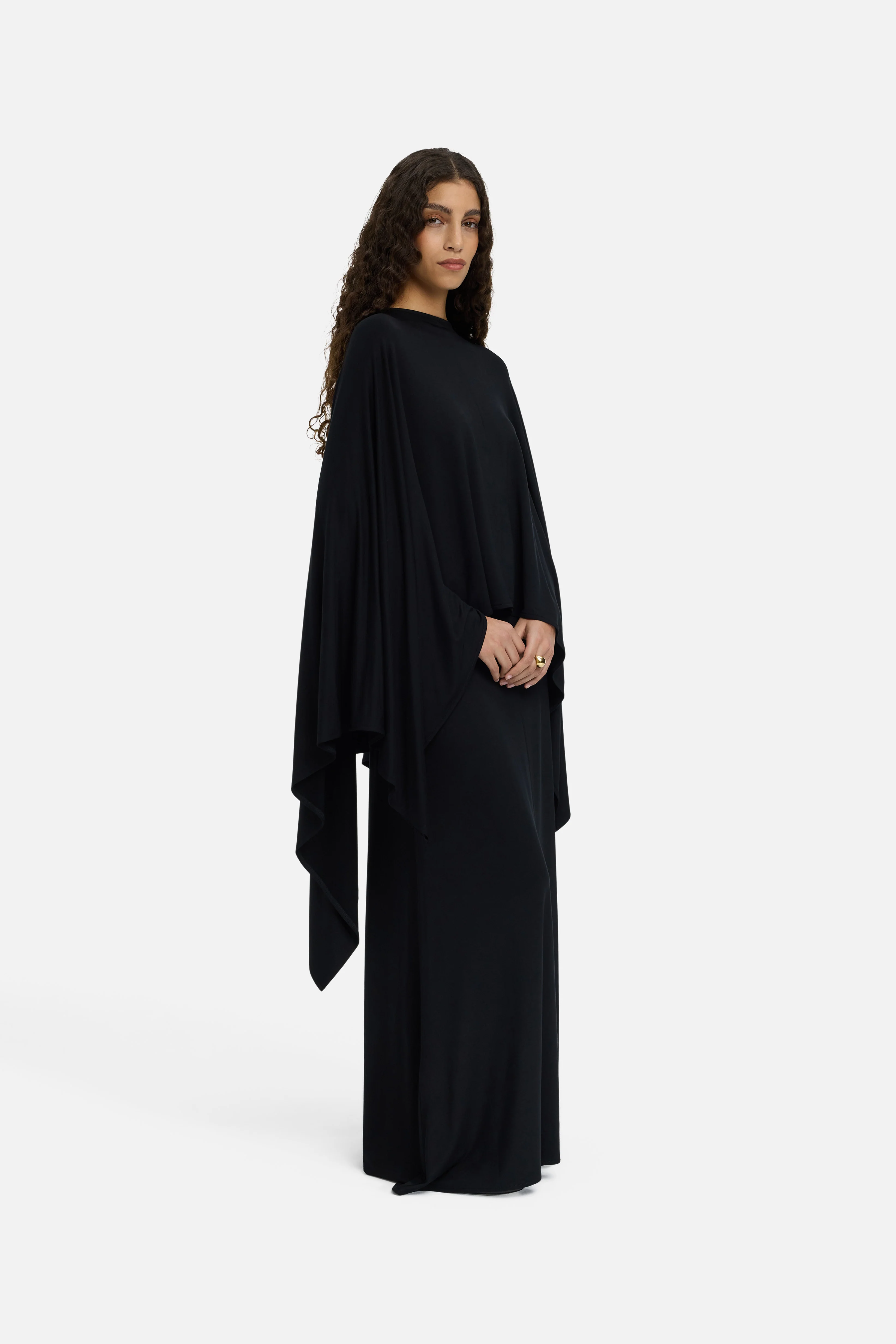 Maxi Flared Skirt | Black - Image 2
