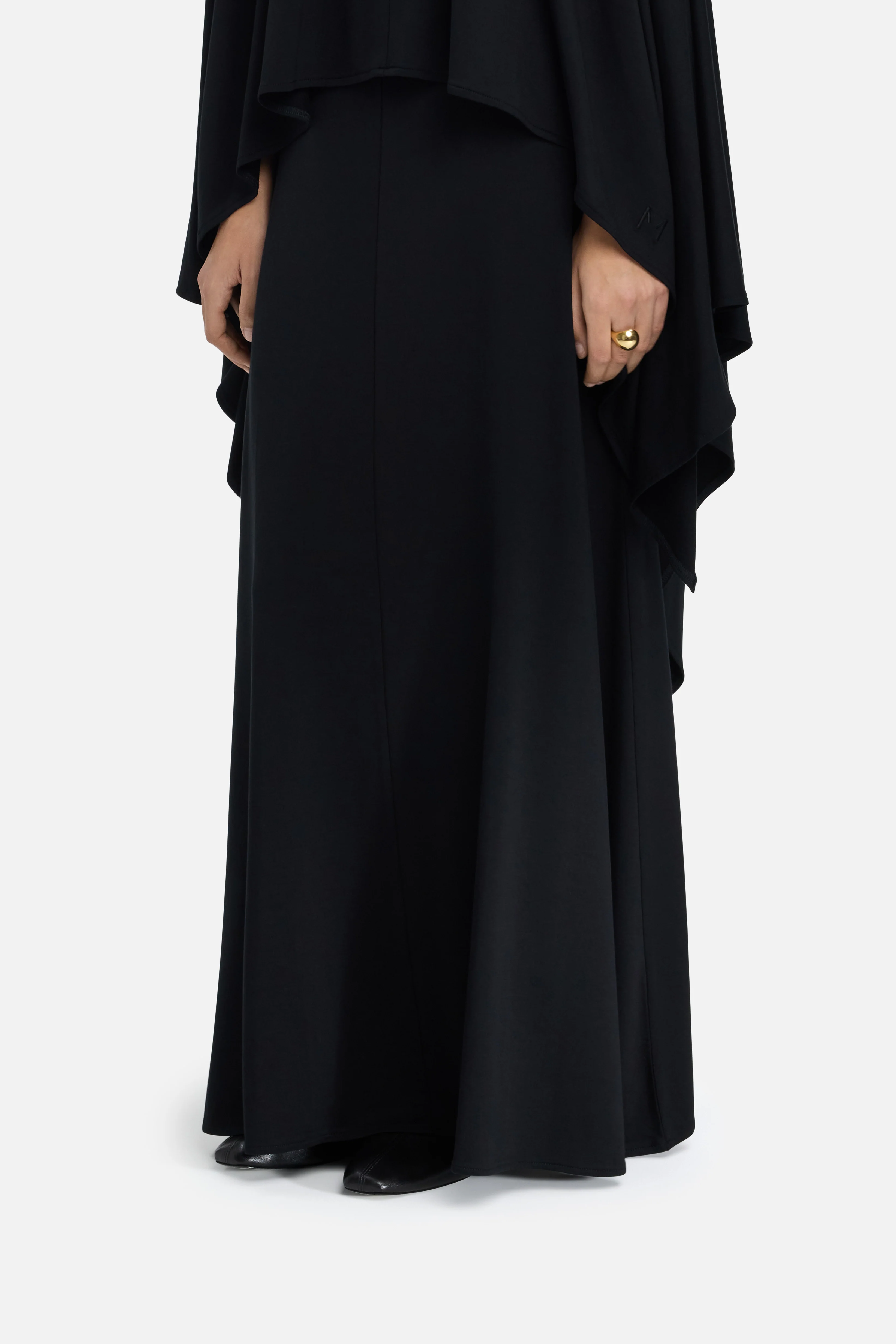 Maxi Flared Skirt | Black - Image 3
