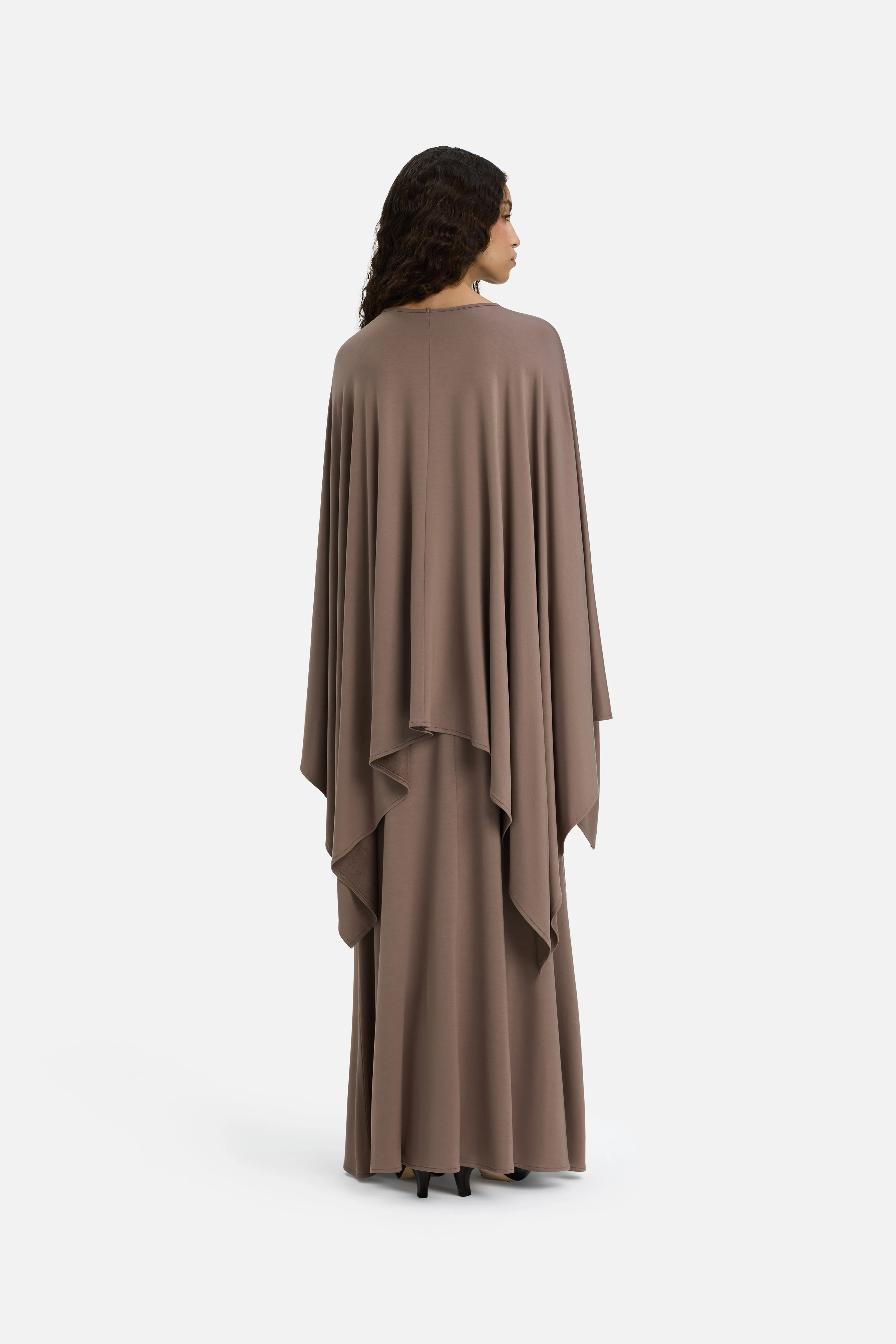 Maxi Flared Skirt | Taupe Rose - Image 3