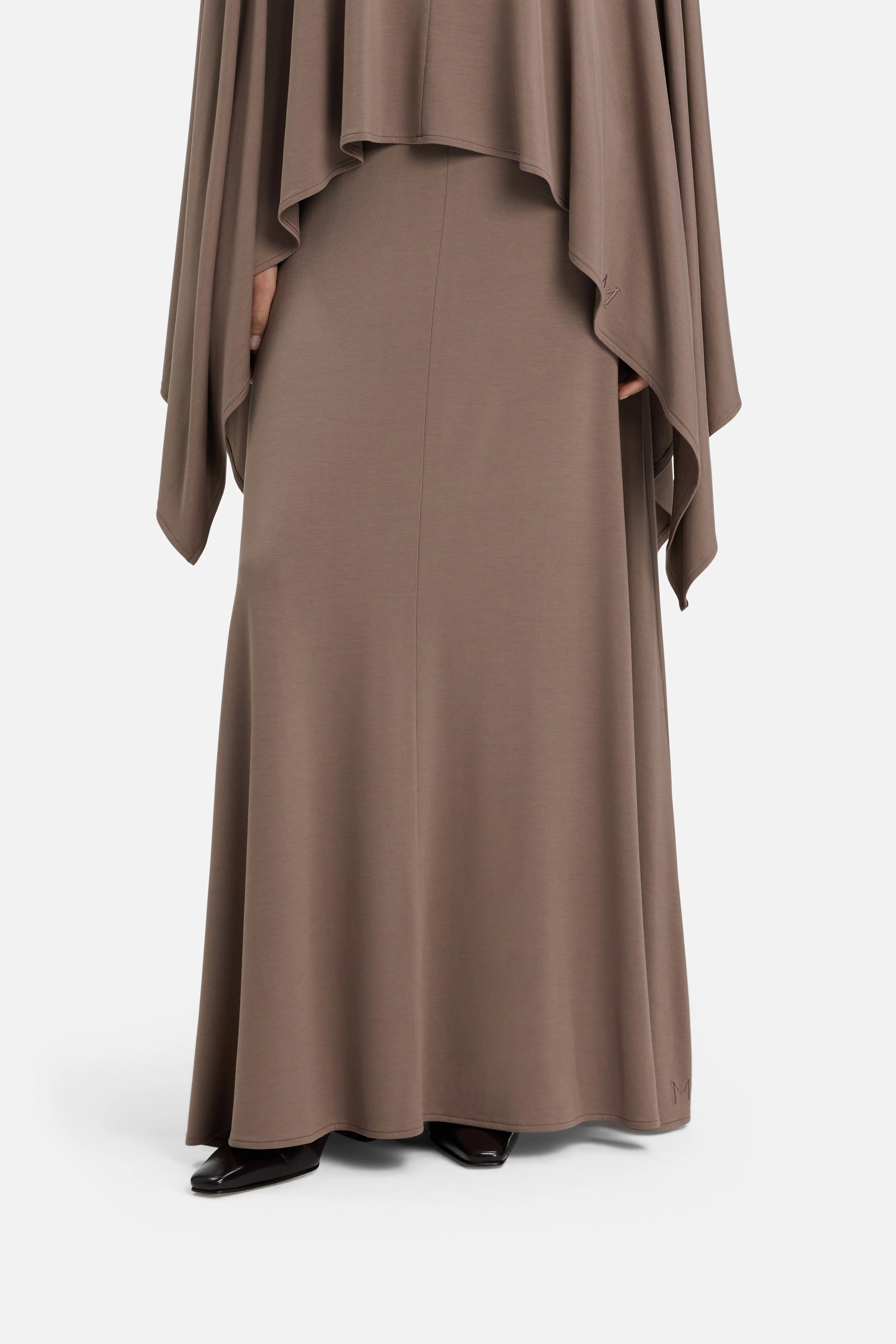 Maxi Flared Skirt | Taupe Rose - Image 4
