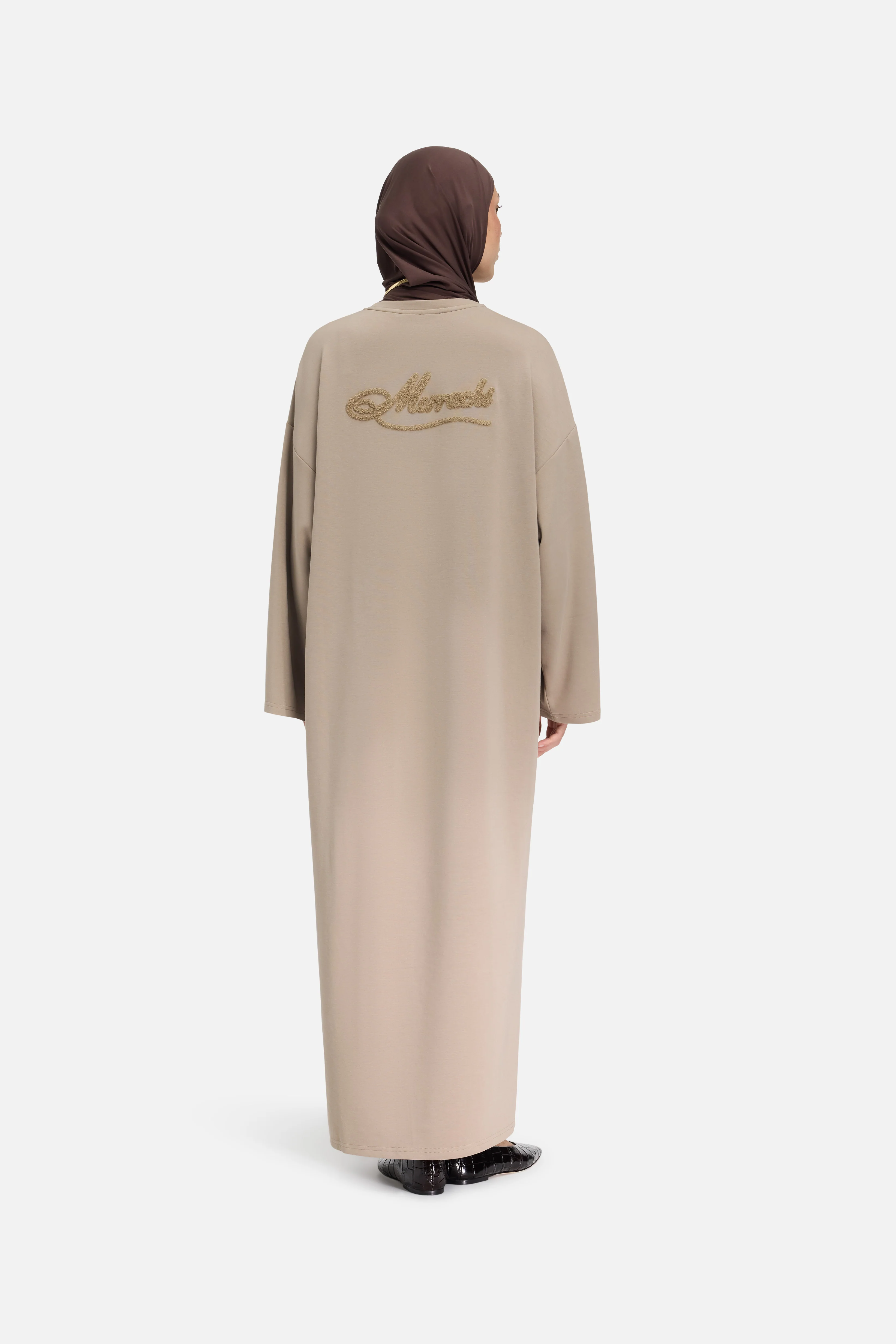 Modal Jersey Dress | Khaki - Image 3