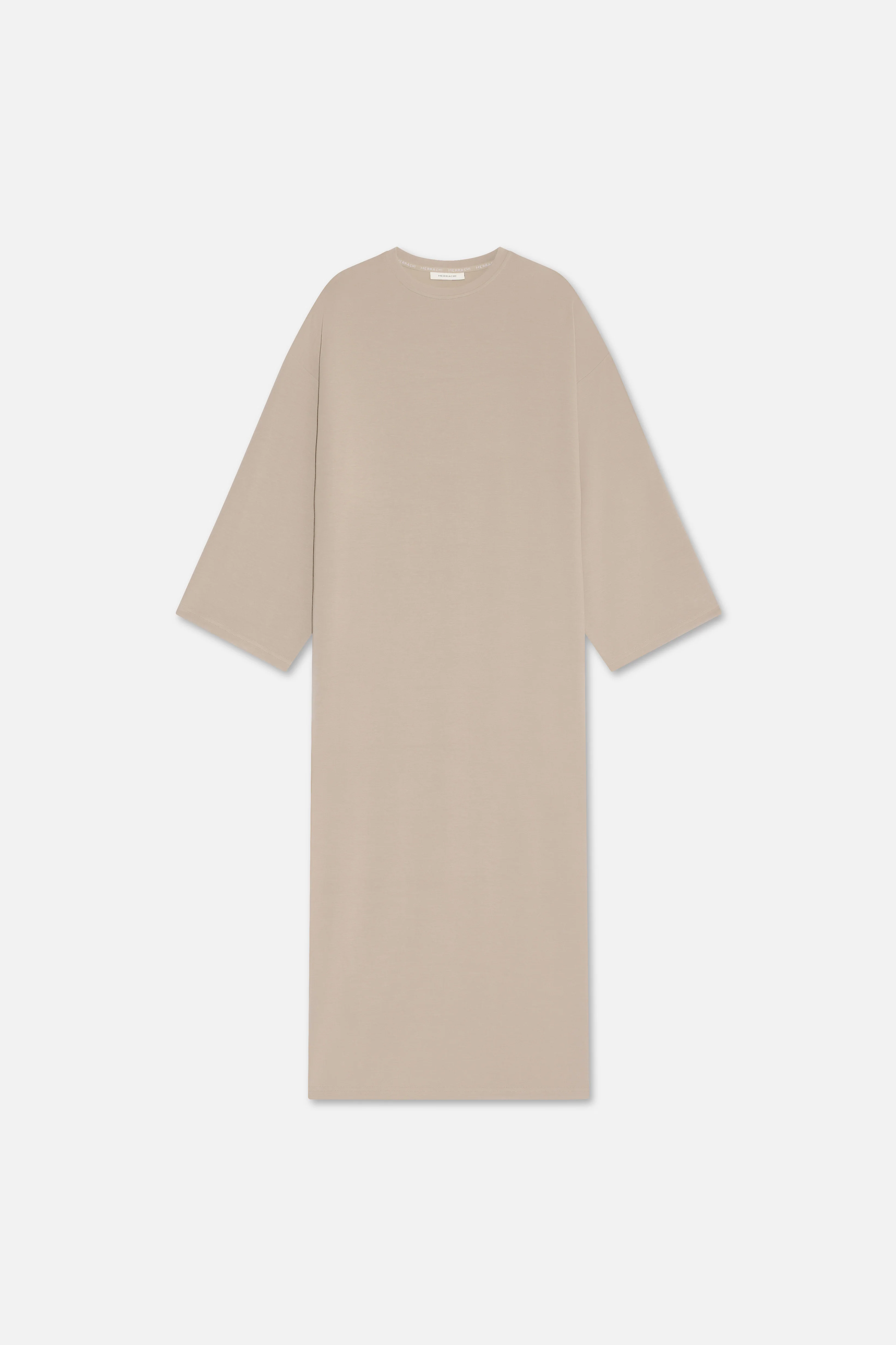 Modal Jersey Dress | Khaki - Image 6