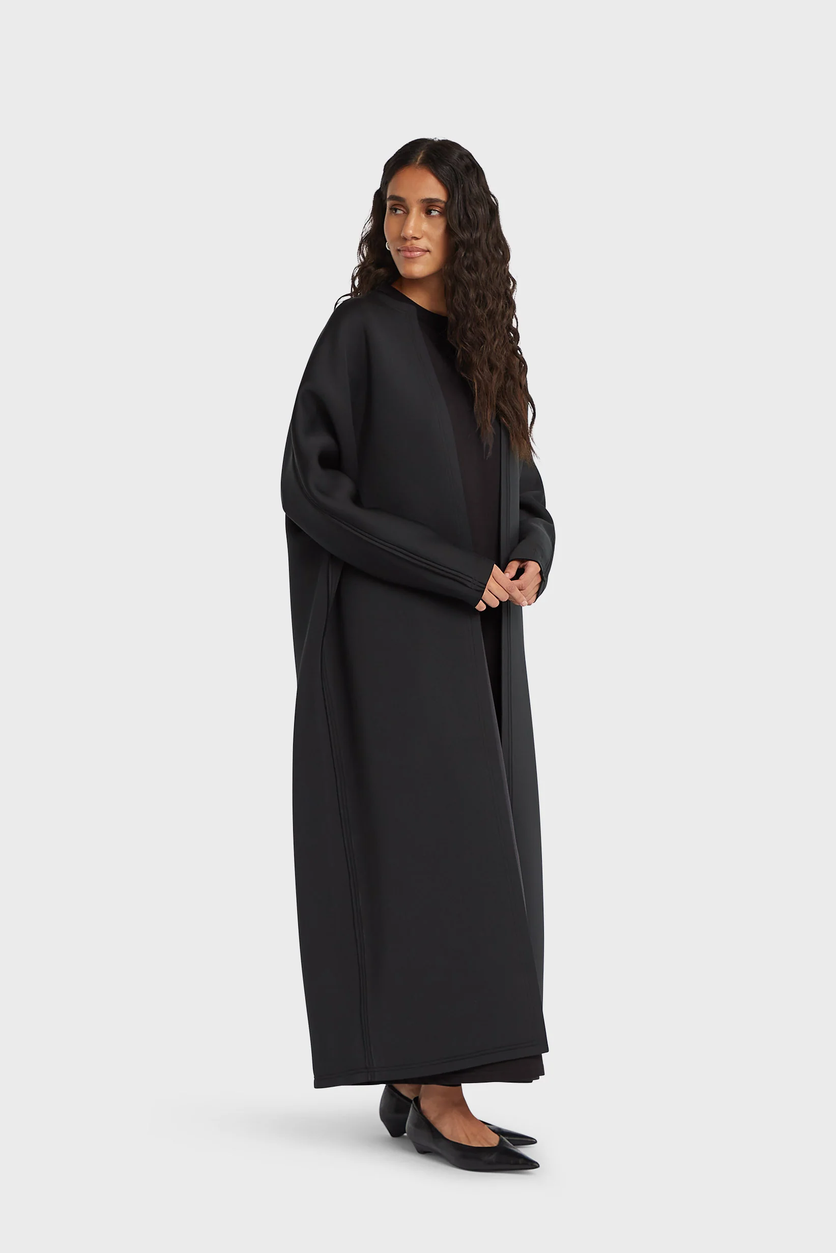 Neoprene Abaya | Black - Image 2