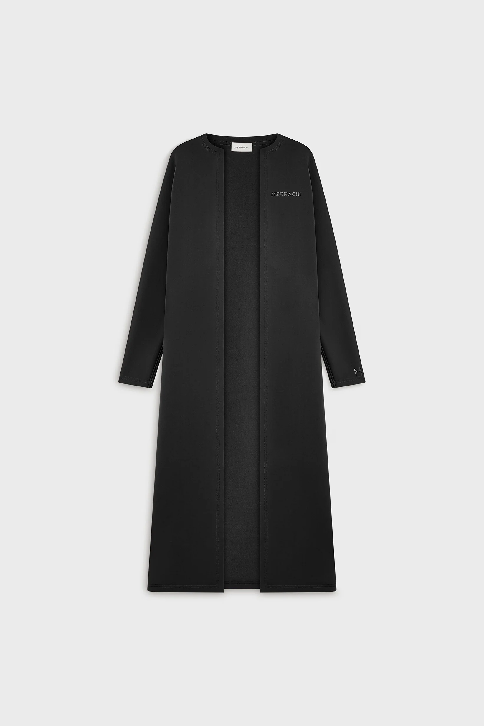 Neoprene Abaya | Black - Image 3