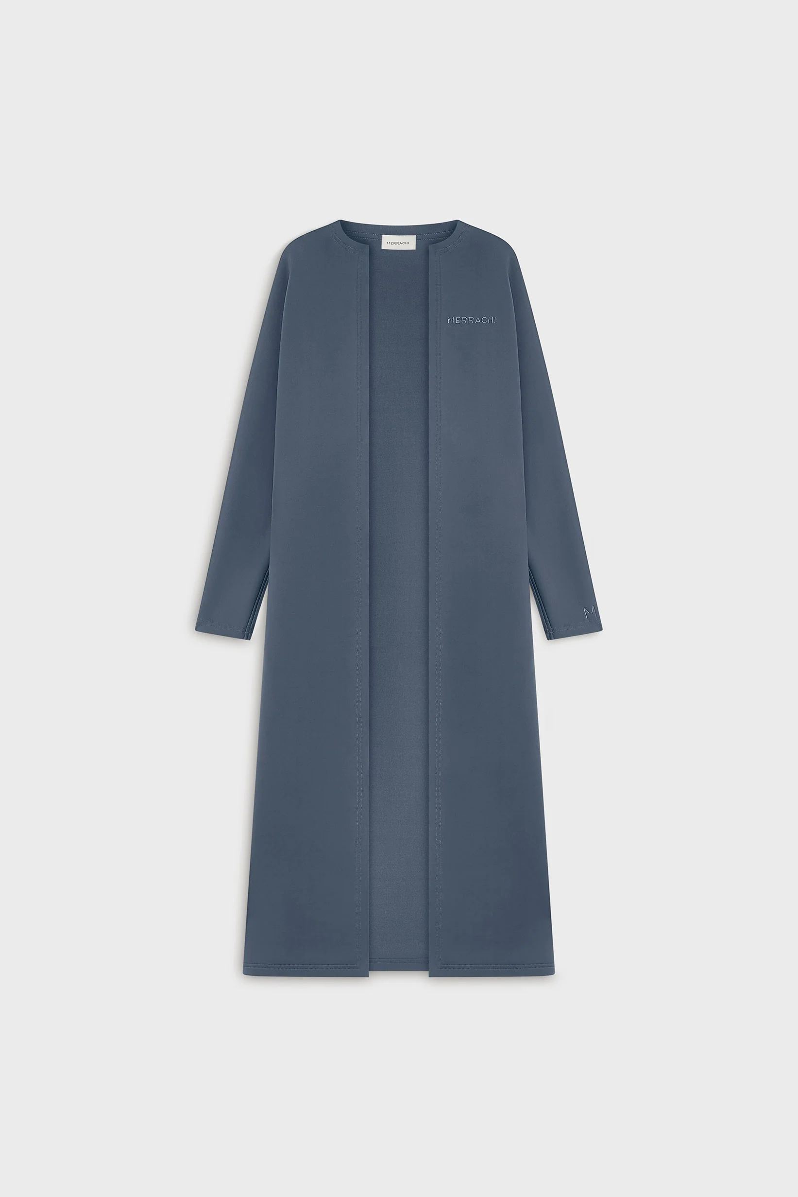 Neoprene Abaya | Dusty Indigo - Image 3