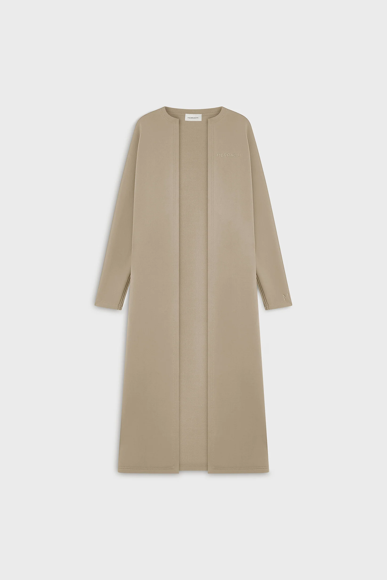 Neoprene Abaya | Mink - Image 3