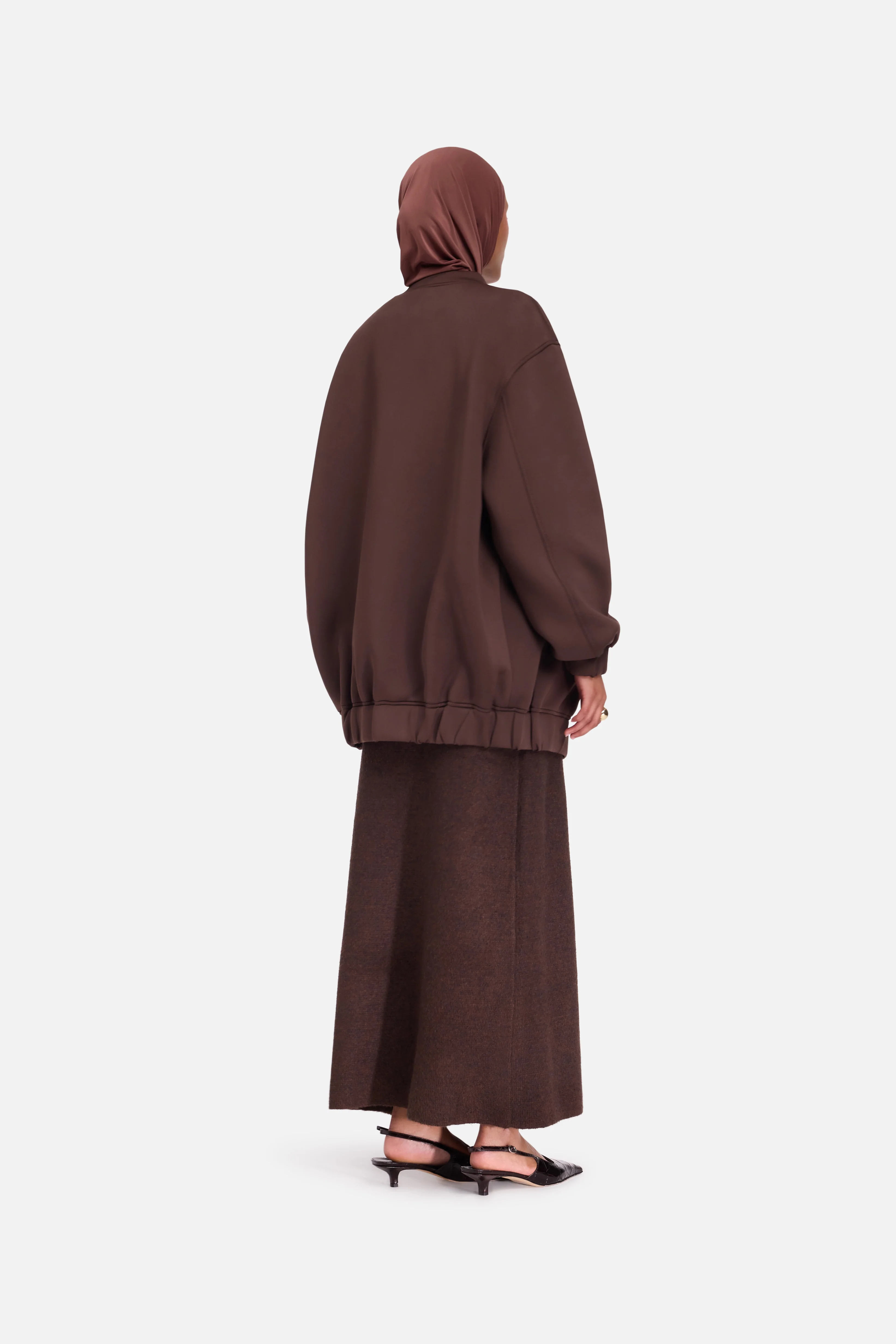 Neoprene Bomber | Dark Brown - Image 4