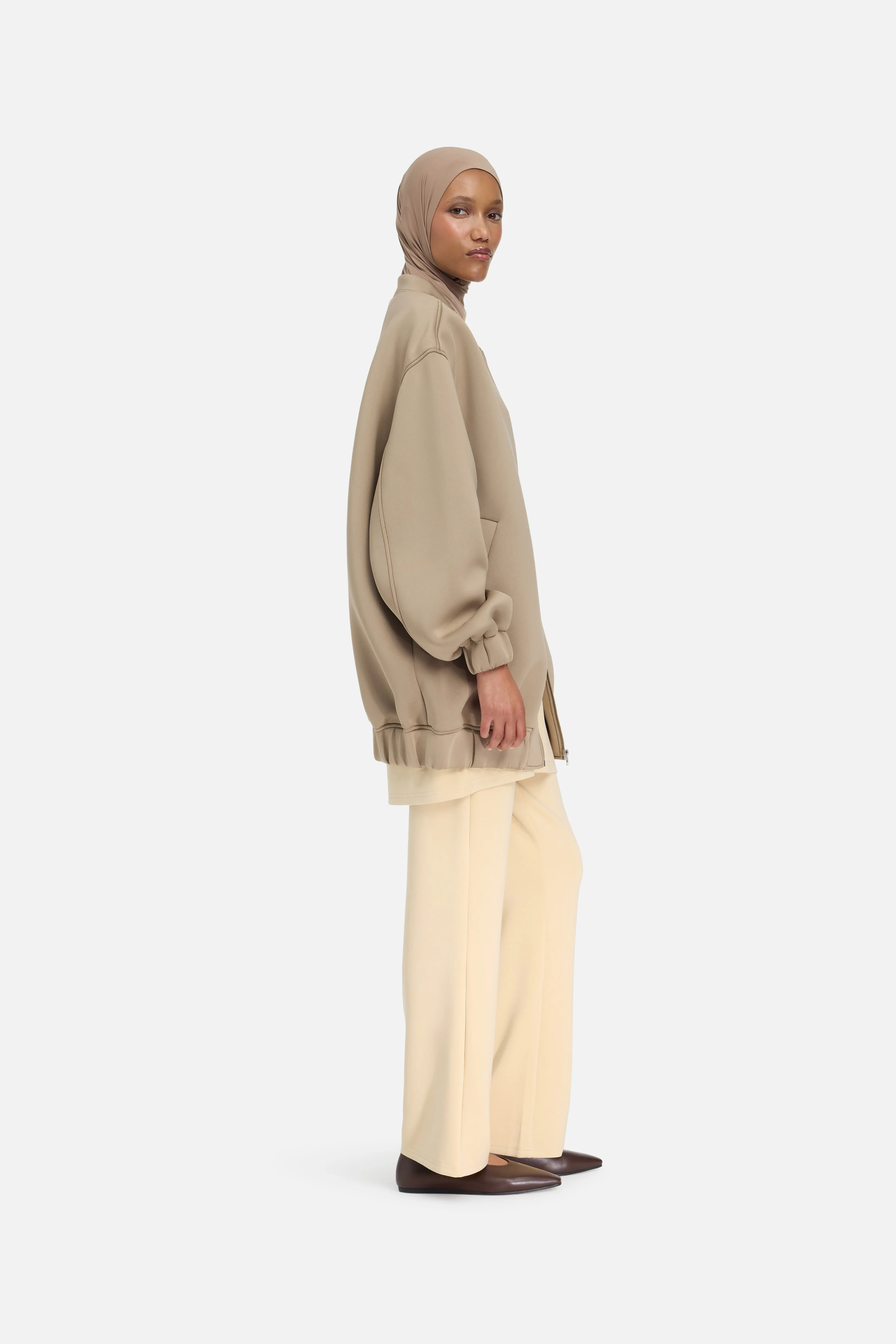 Neoprene Bomber | Khaki - Image 2