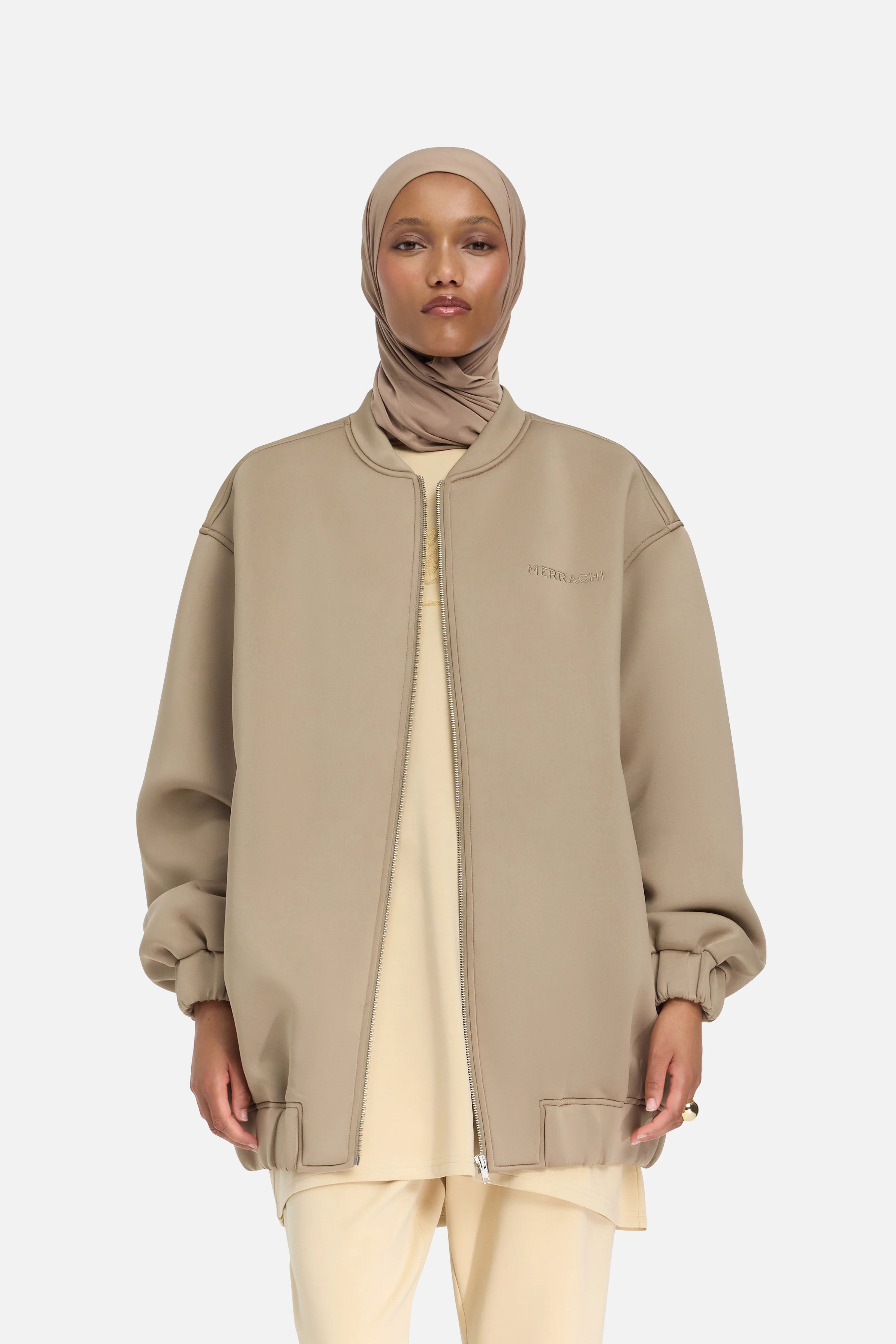 Neoprene Bomber | Khaki - Image 4