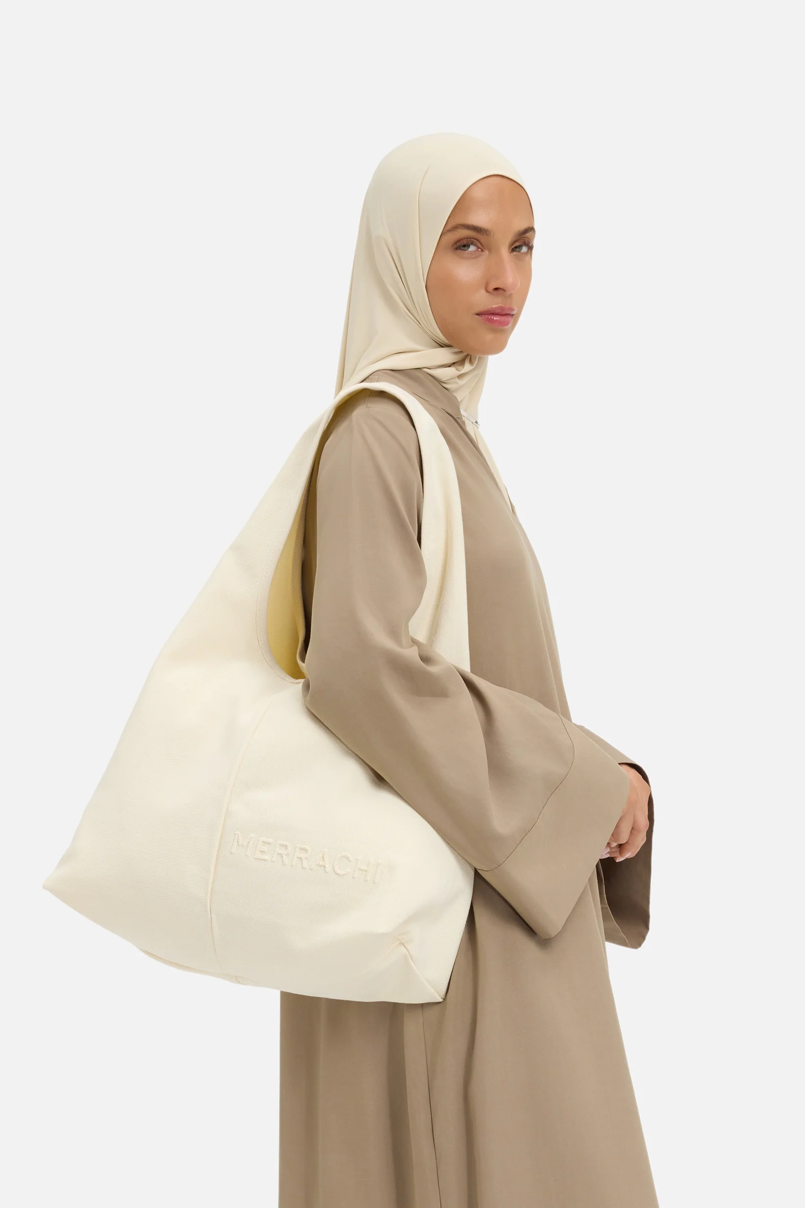 Oval Tote Bag | Off White - Image 2