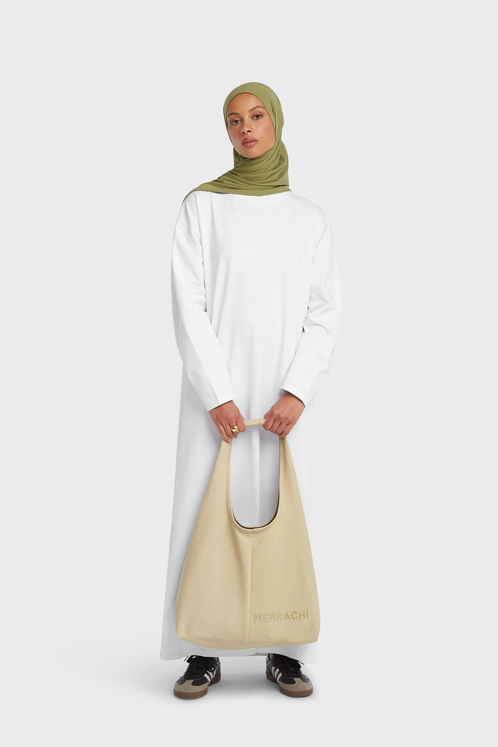 Oval Tote Bag | Soft Taupe - Image 4