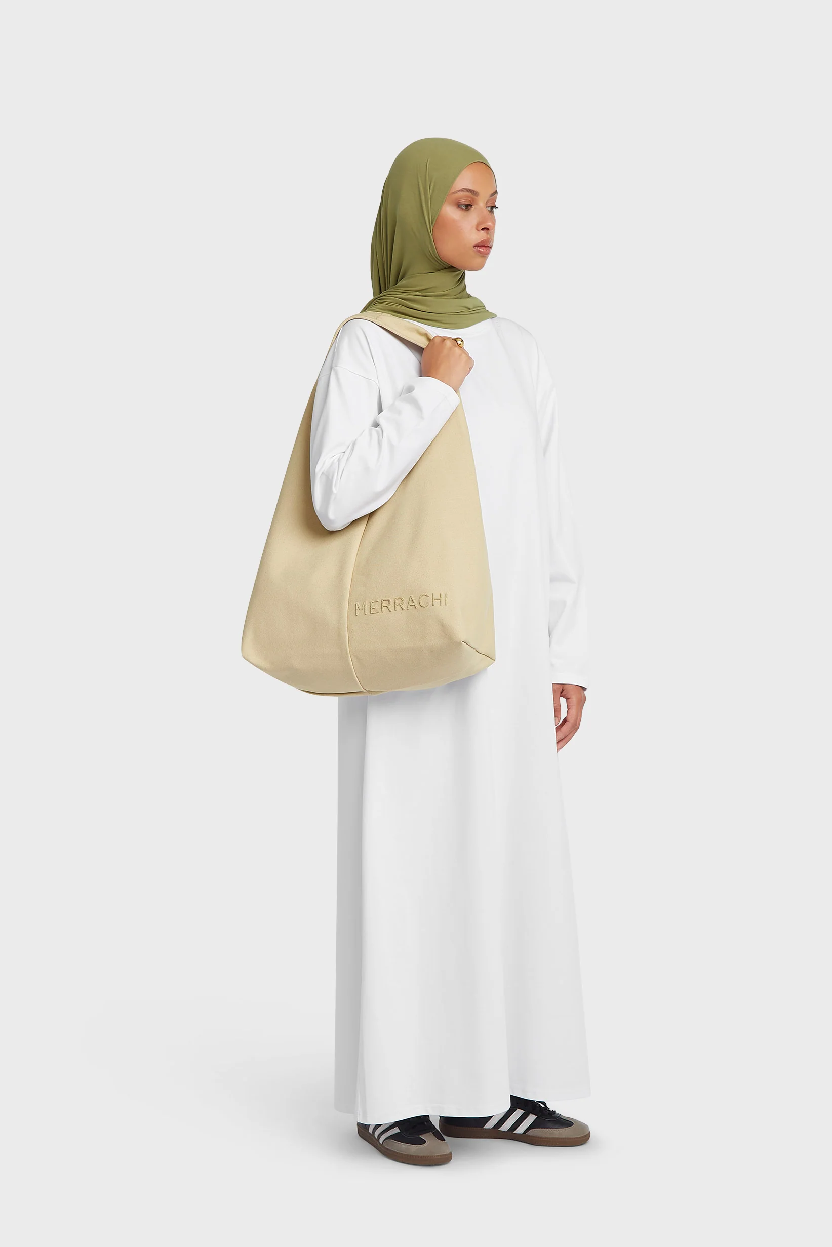Oval Tote Bag | Soft Taupe - Image 5