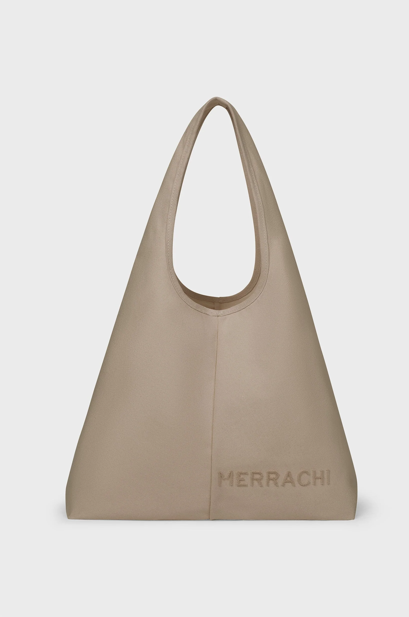 Oval Tote Bag | Taupe - Image 4