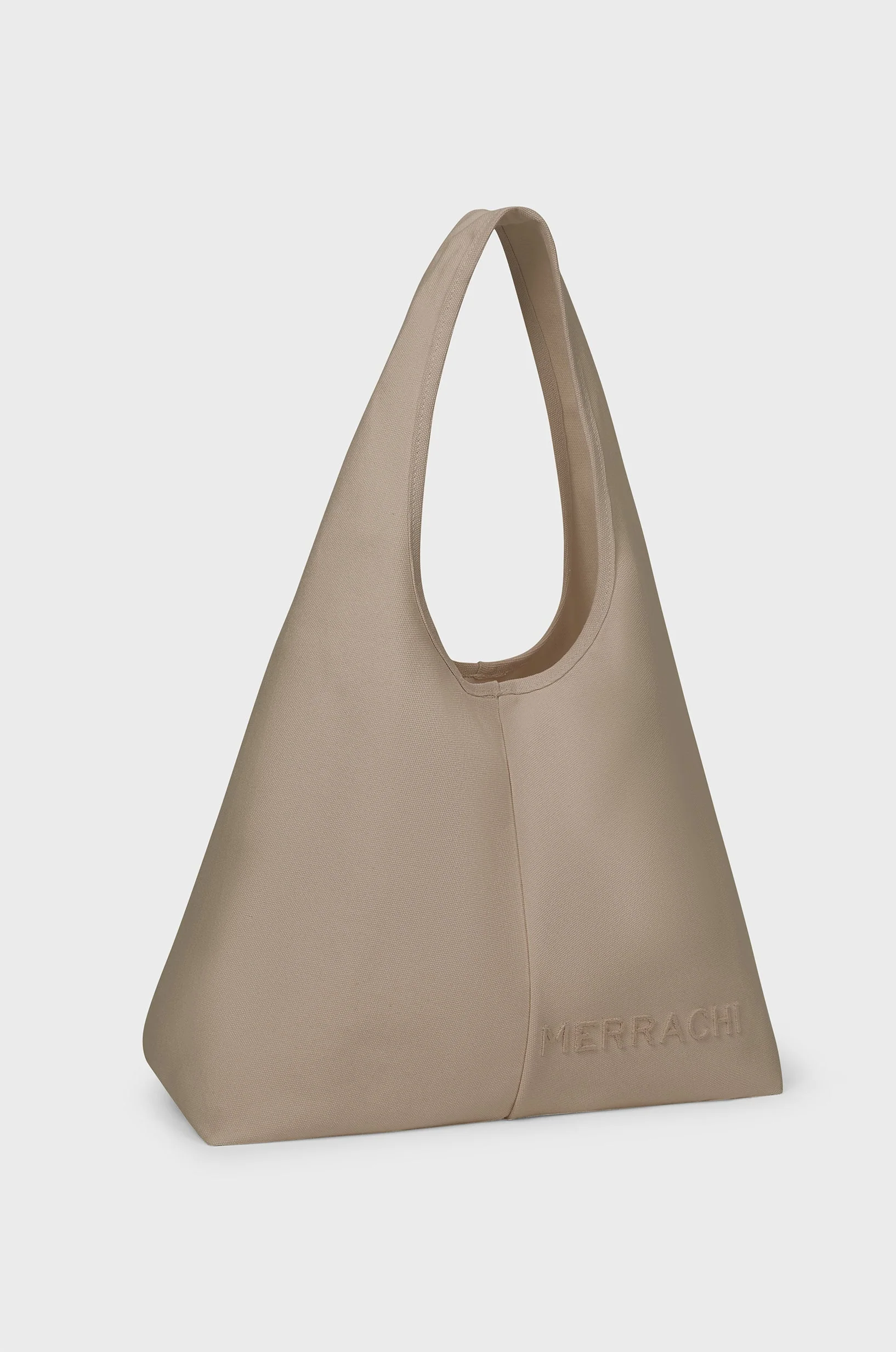 Oval Tote Bag | Taupe - Image 5