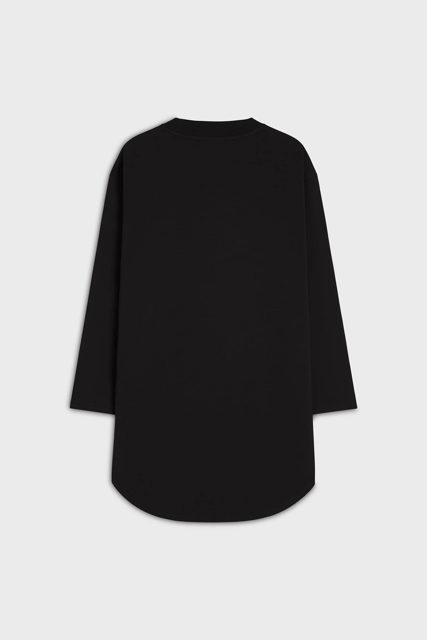 Oversized Cotton Tee | Black - Image 4