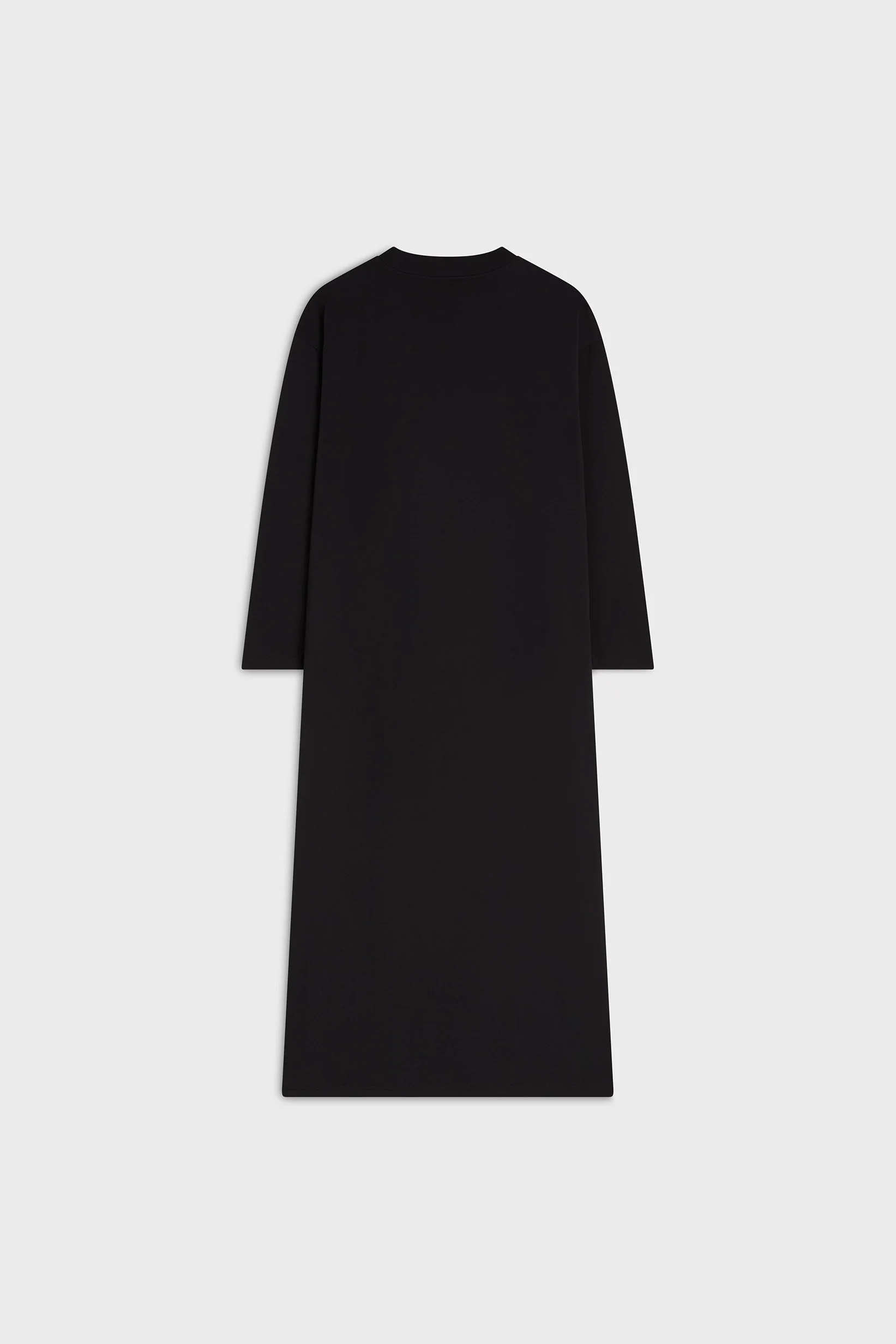 Oversized Cotton Tee Dress | Black - Image 4