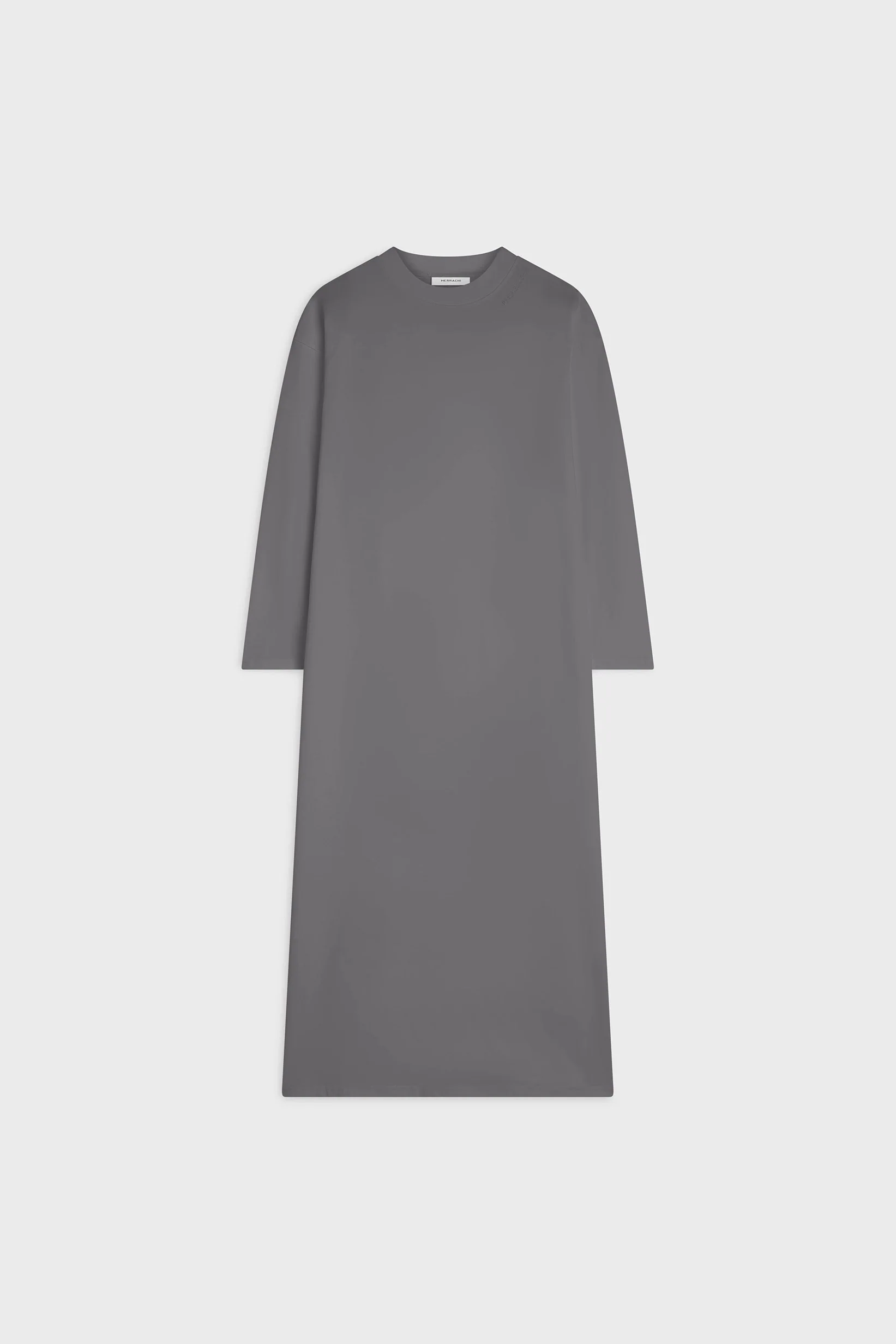 Oversized Cotton Tee Dress | Lava Blue - Image 3