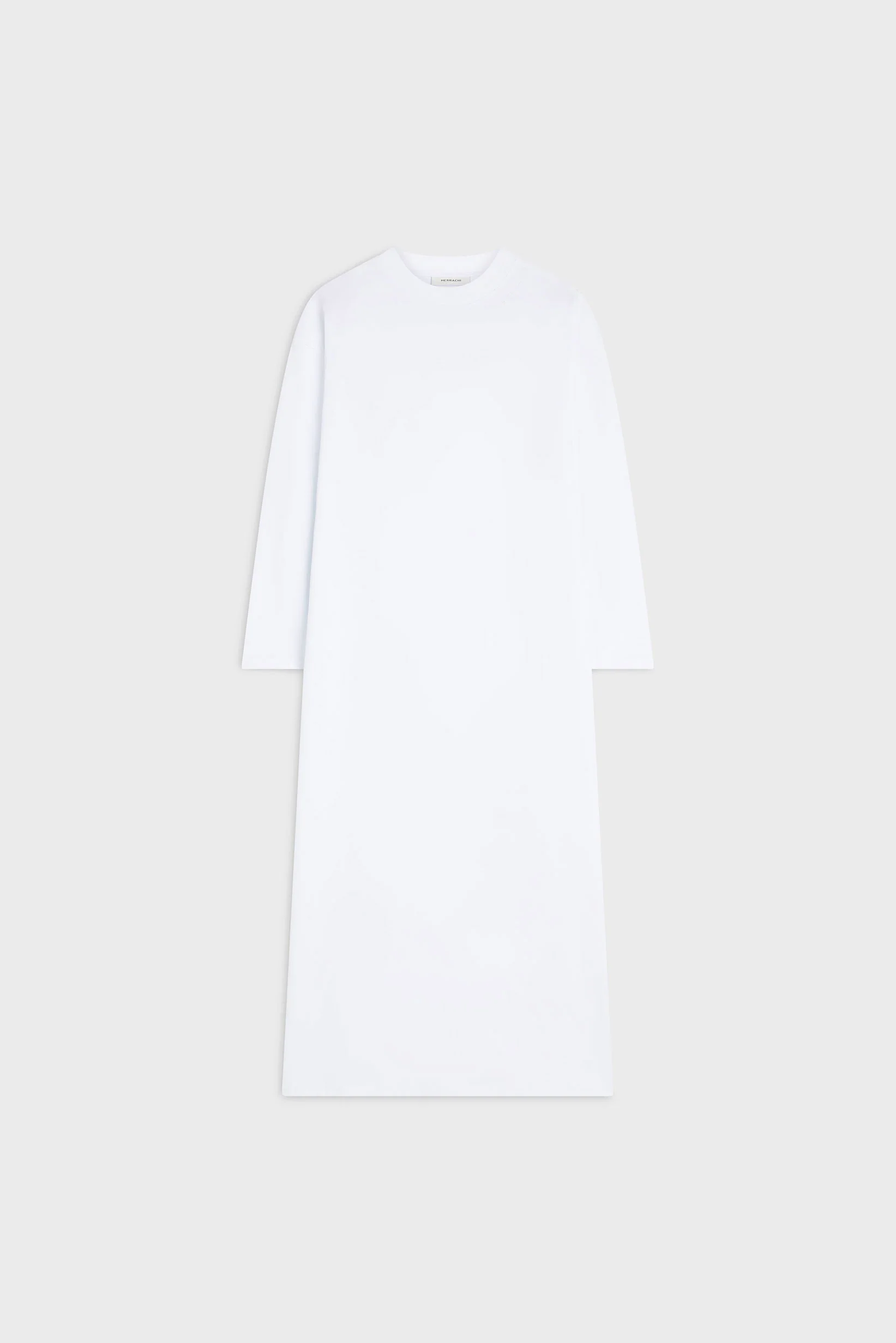 Oversized Cotton Tee Dress | White - Image 3
