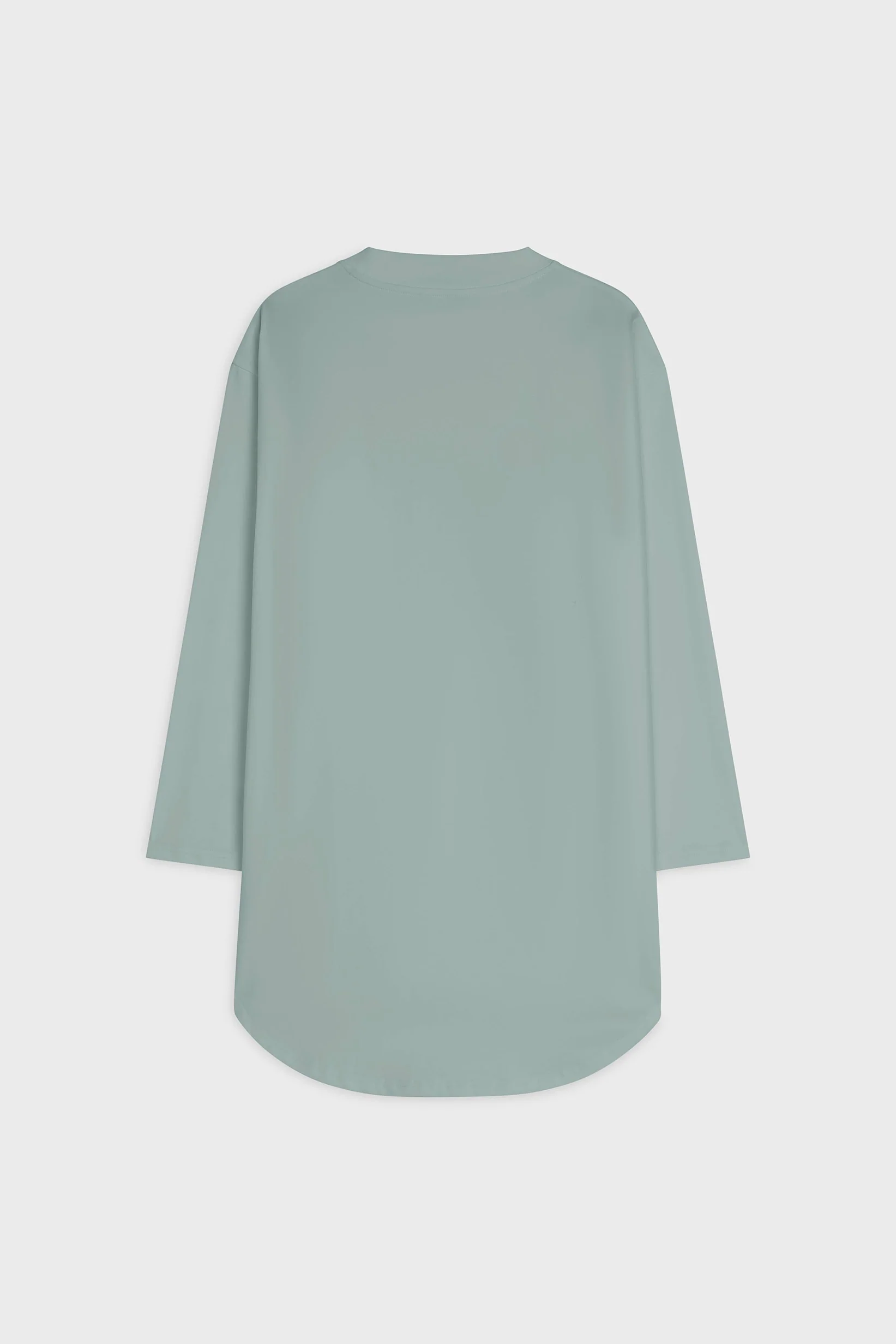 Oversized Cotton Tee | Silver Blue - Image 4