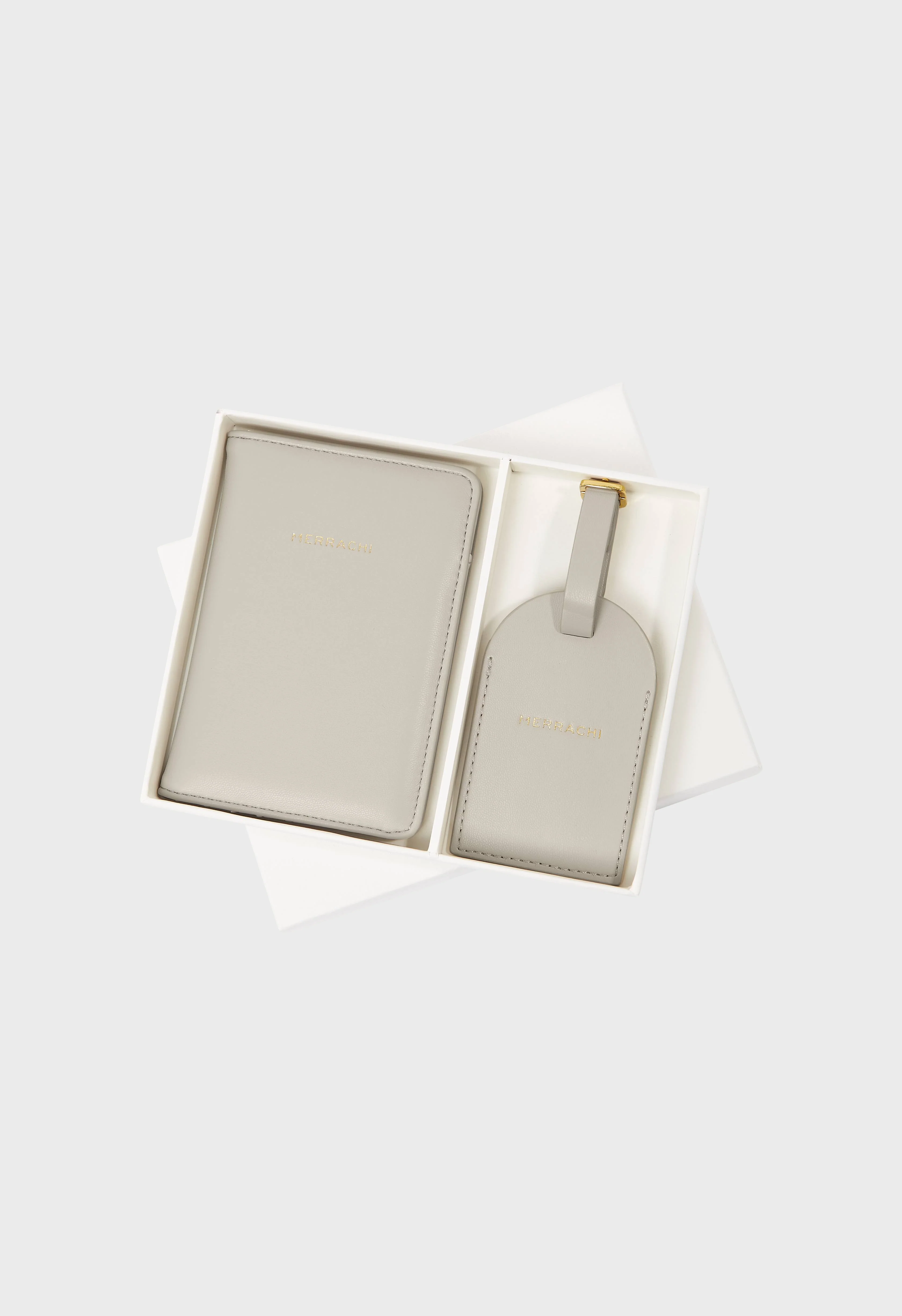 Passport Holder and Luggage Label | Moon Grey - Image 3