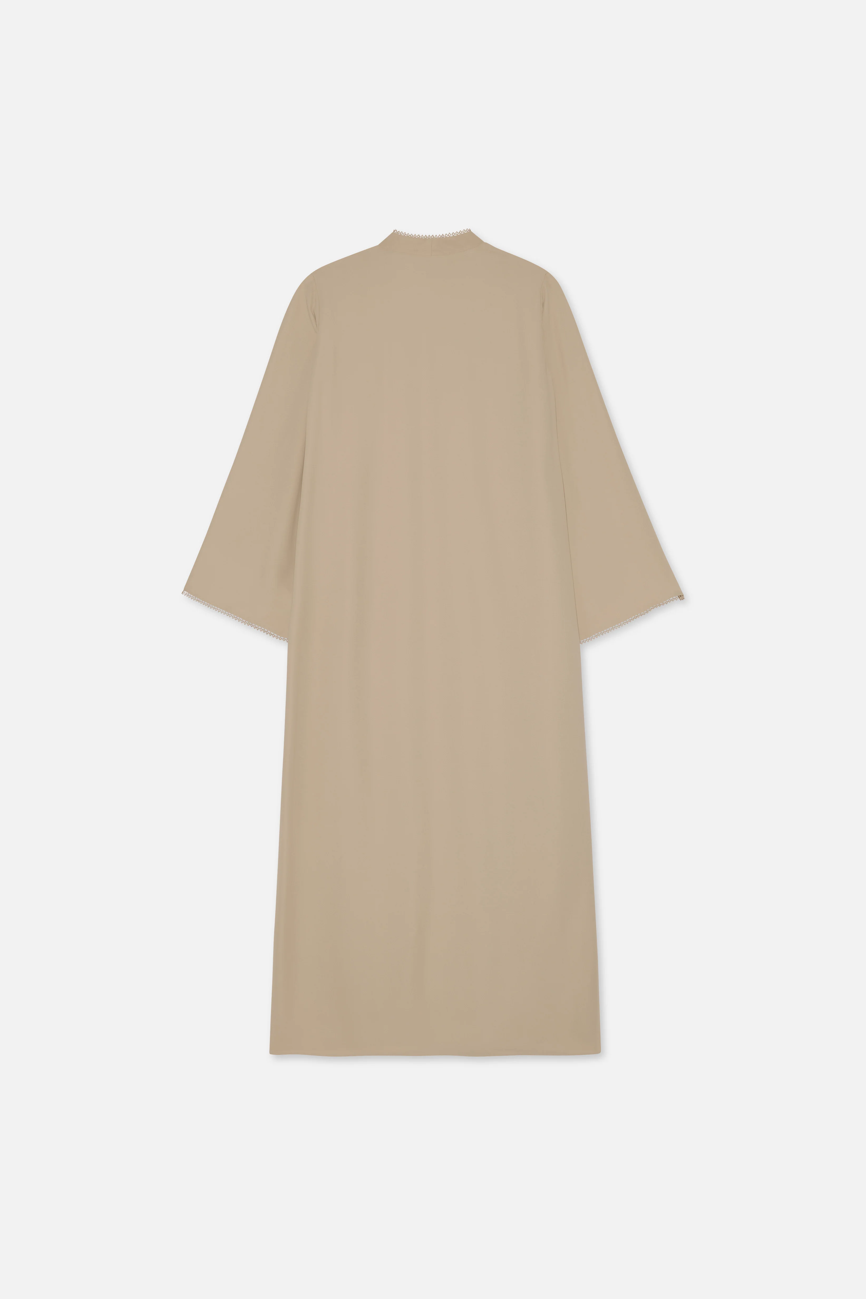 Picot Edge Abaya | Mocha - Image 6