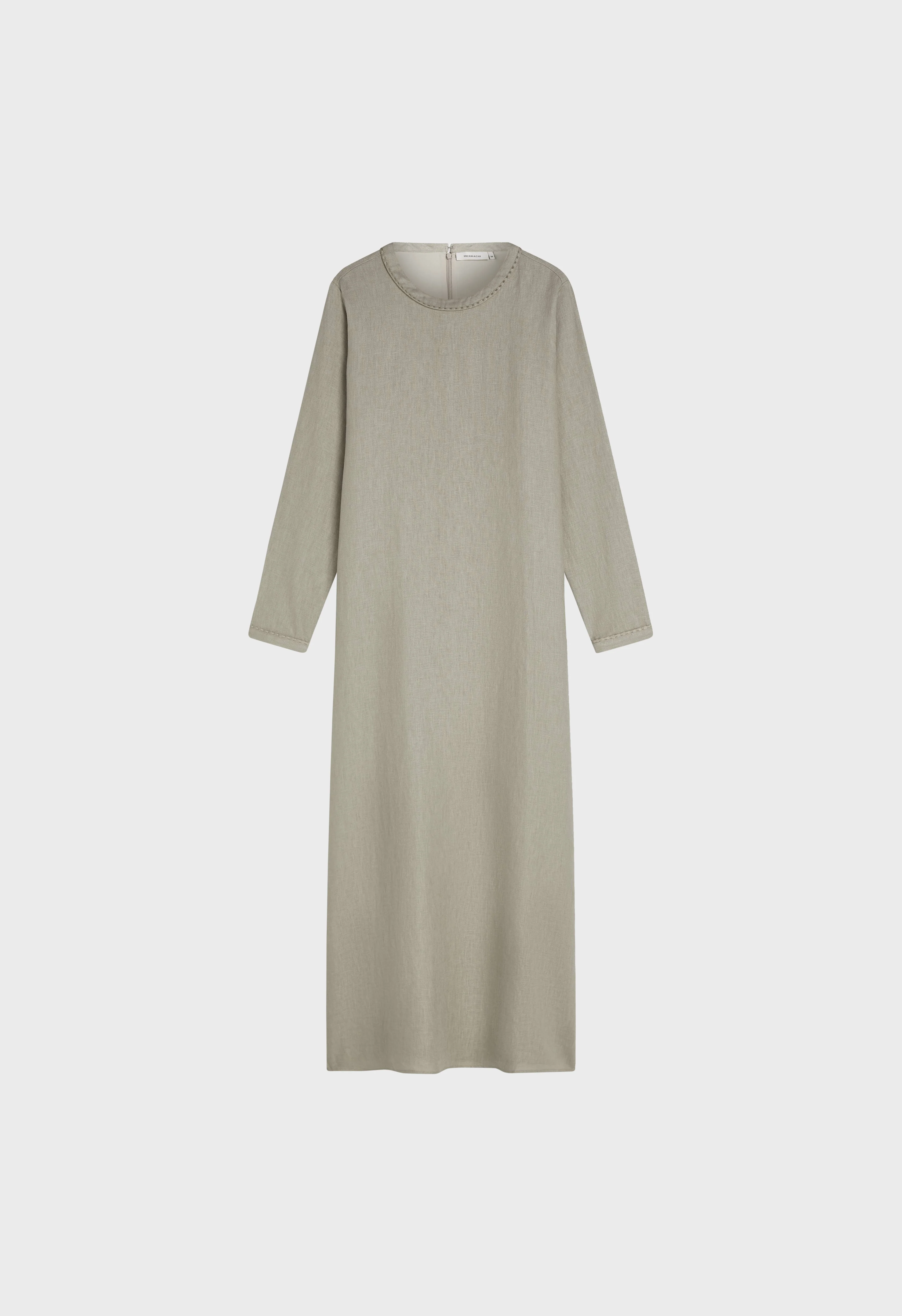 Plain Linen Dress | Light Sage - Image 3