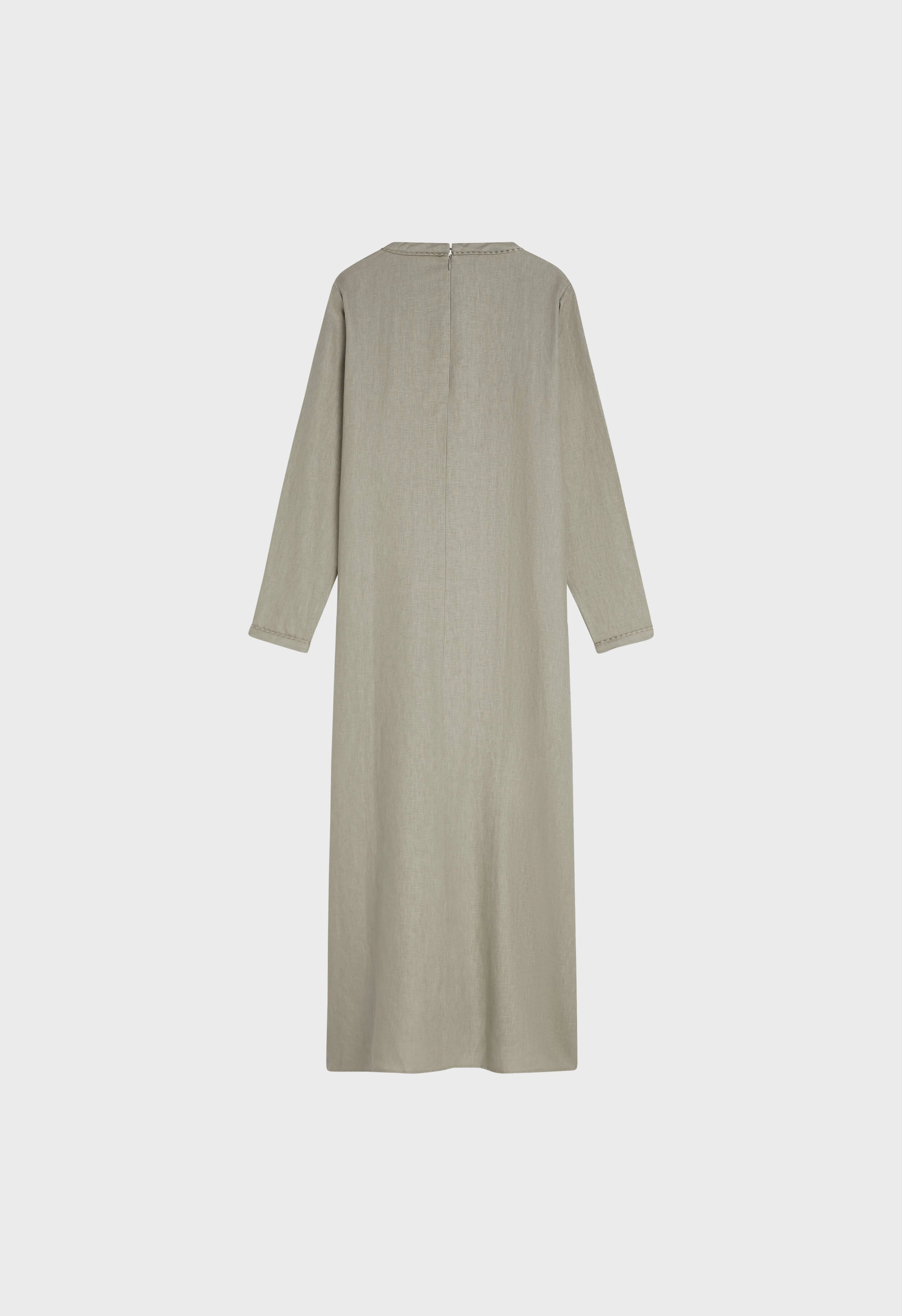 Plain Linen Dress | Light Sage - Image 4