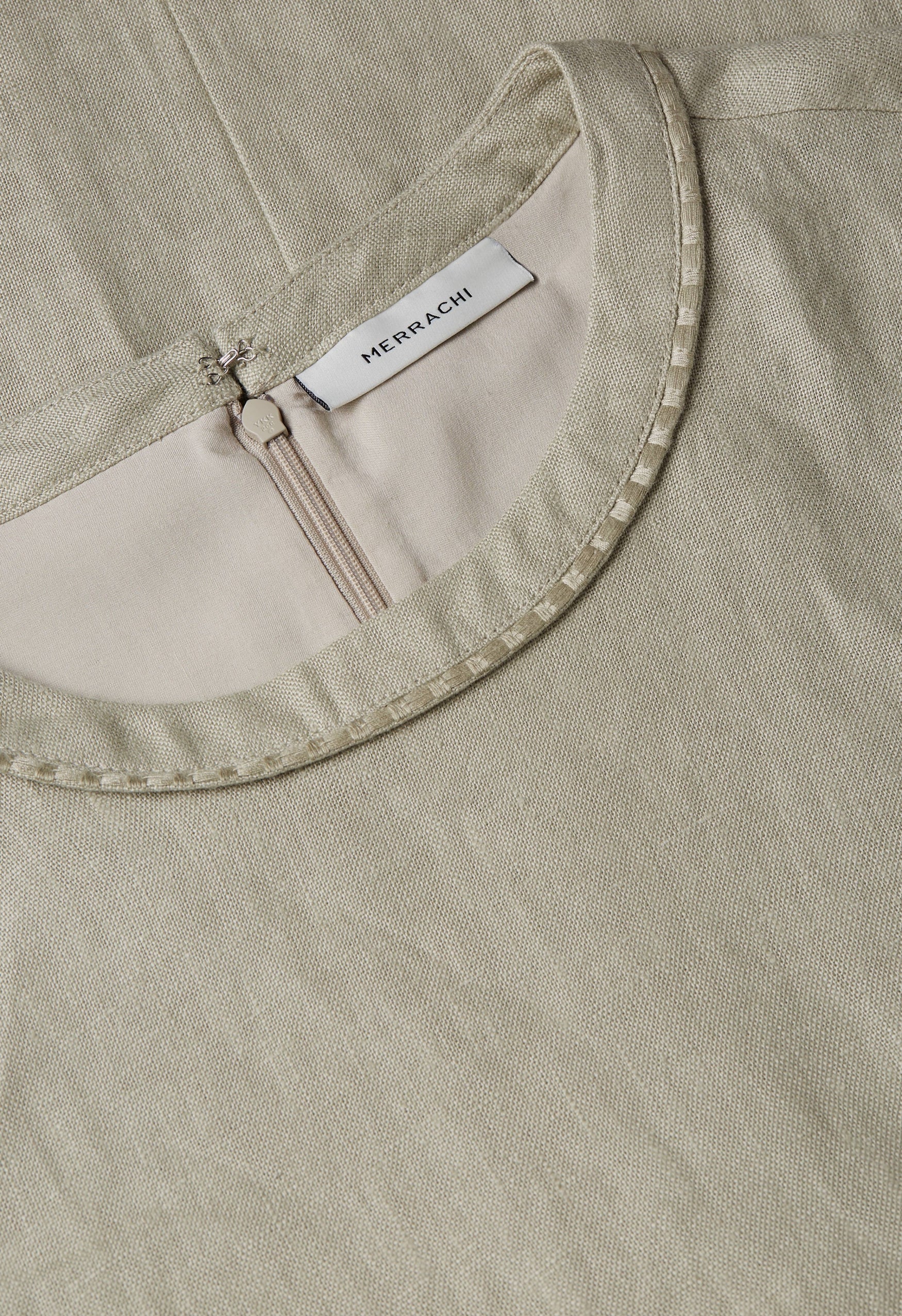 Plain Linen Dress | Light Sage - Image 5