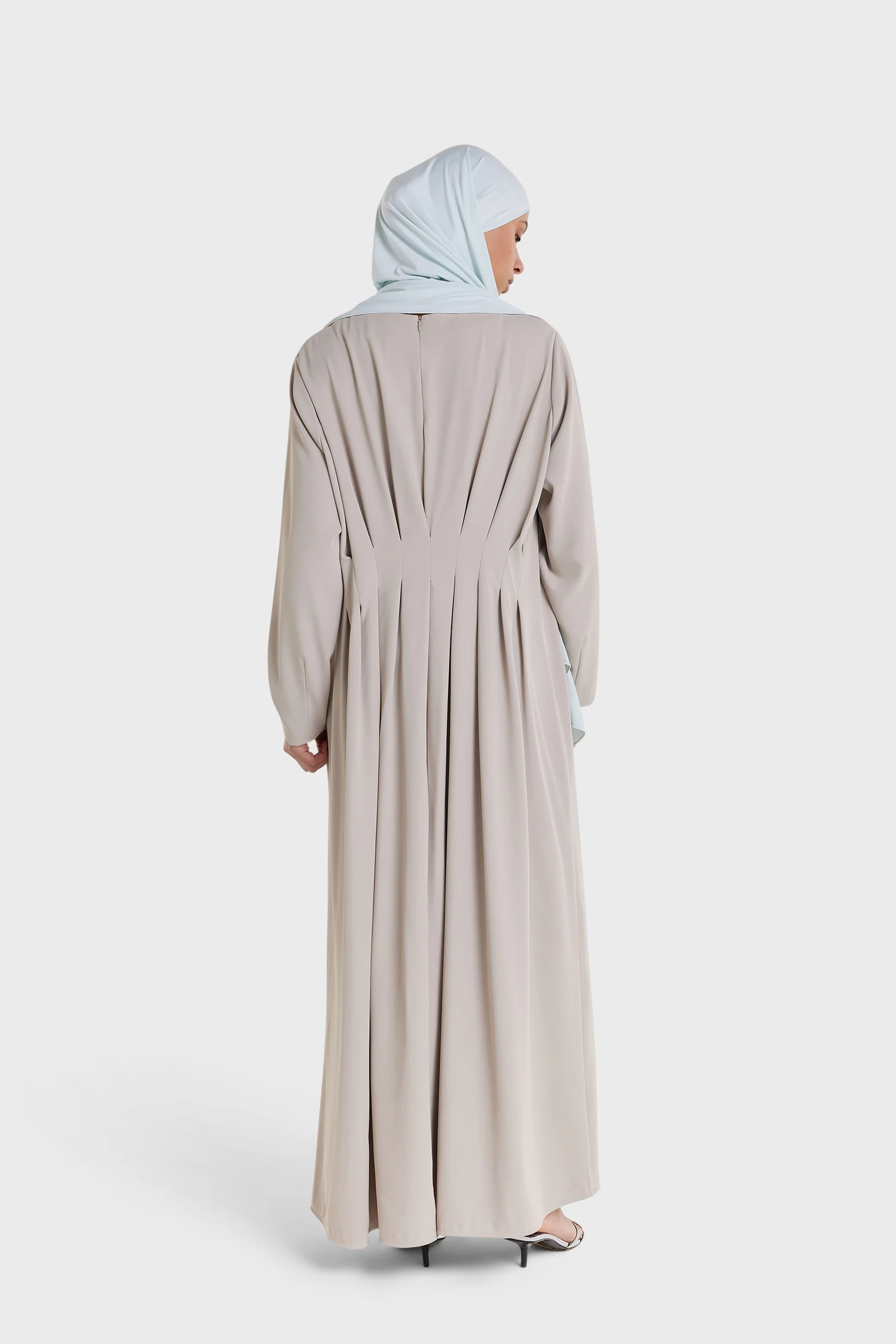 Pleated Back Dress | Cashmere - Image 2