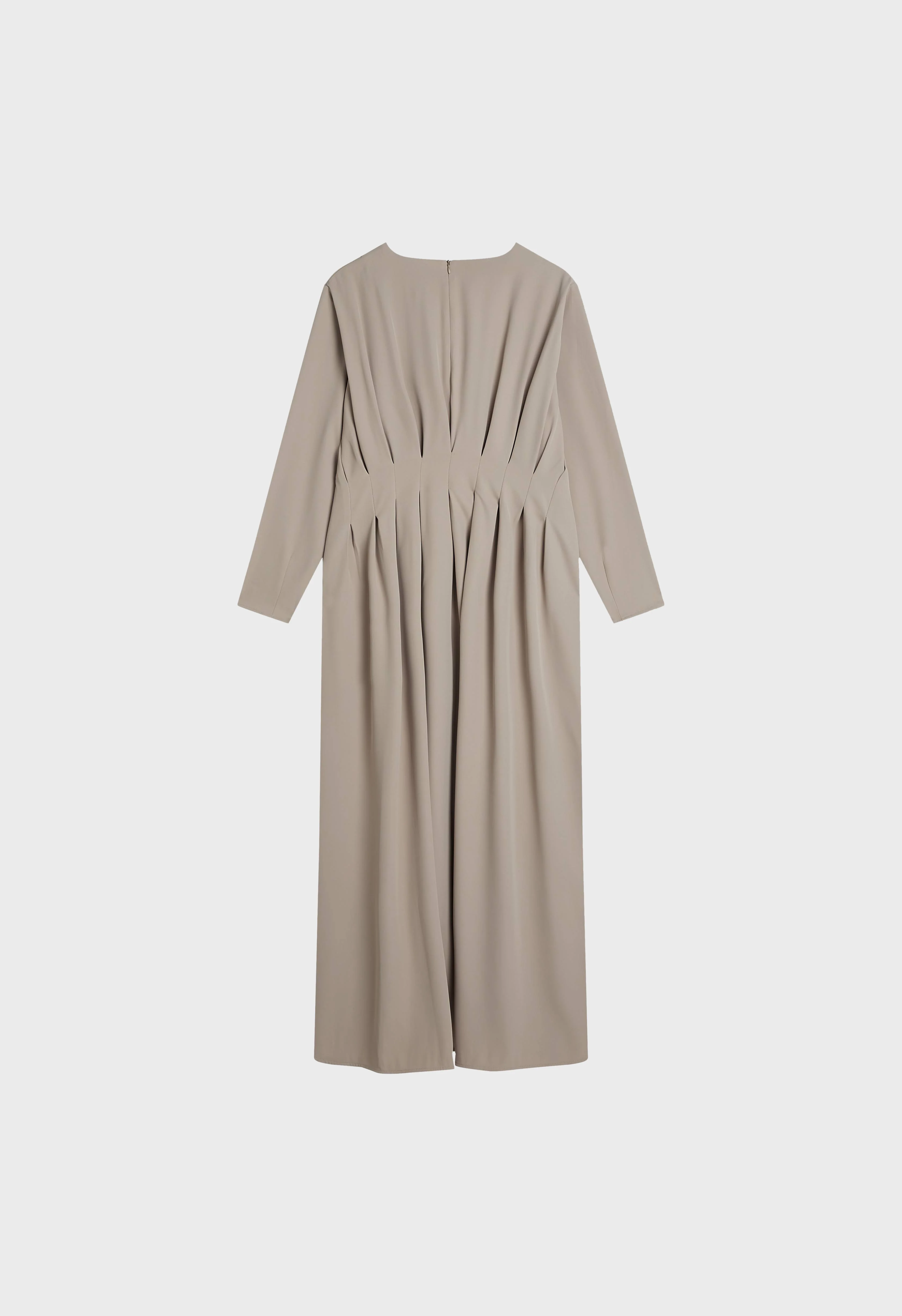 Pleated Back Dress | Cashmere - Image 4