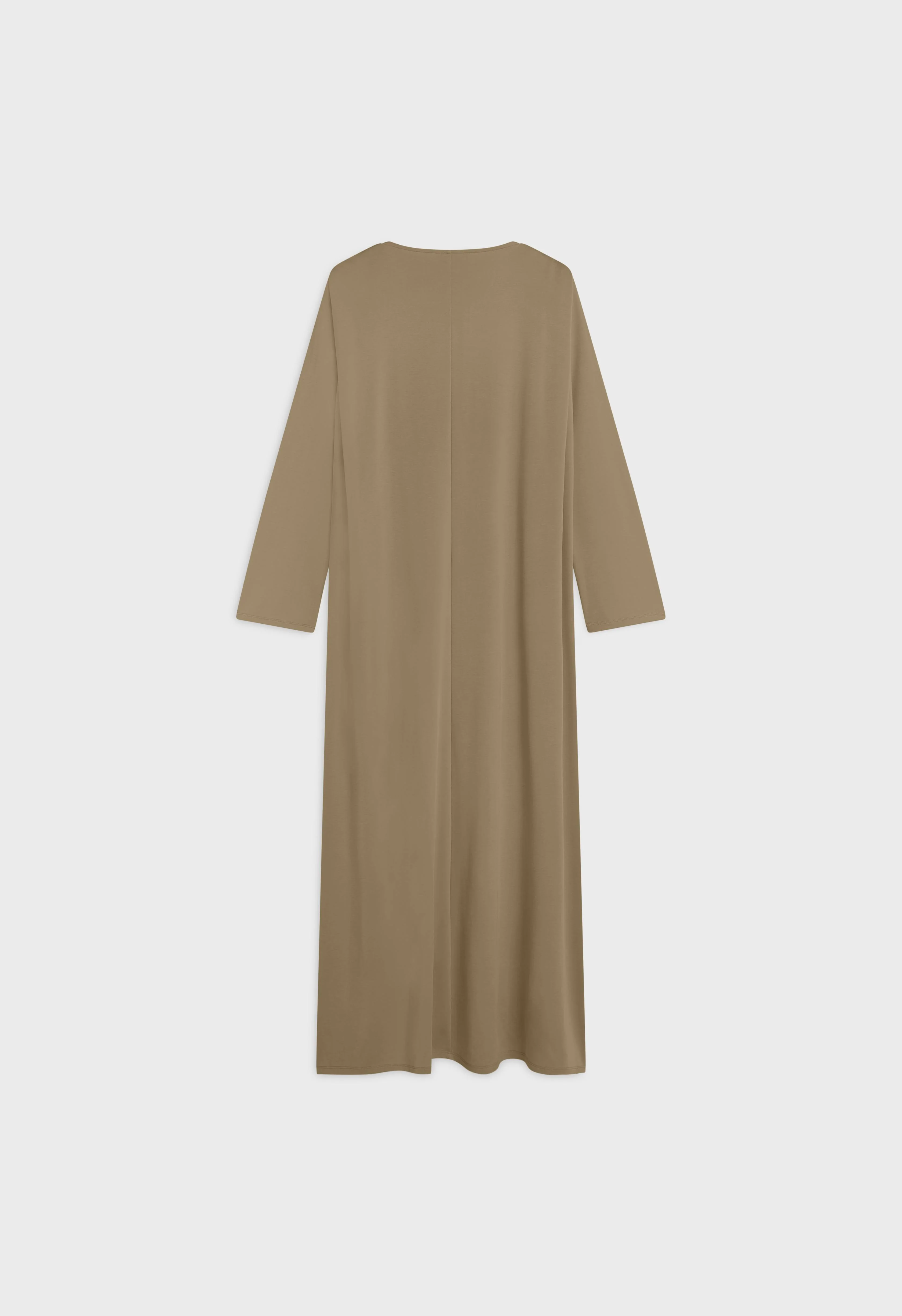 Pleated Shoulder Dress | Desert Brown - Image 4